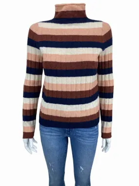 Madewell Women's Striped Rib Sweater Pink/Multi Size S