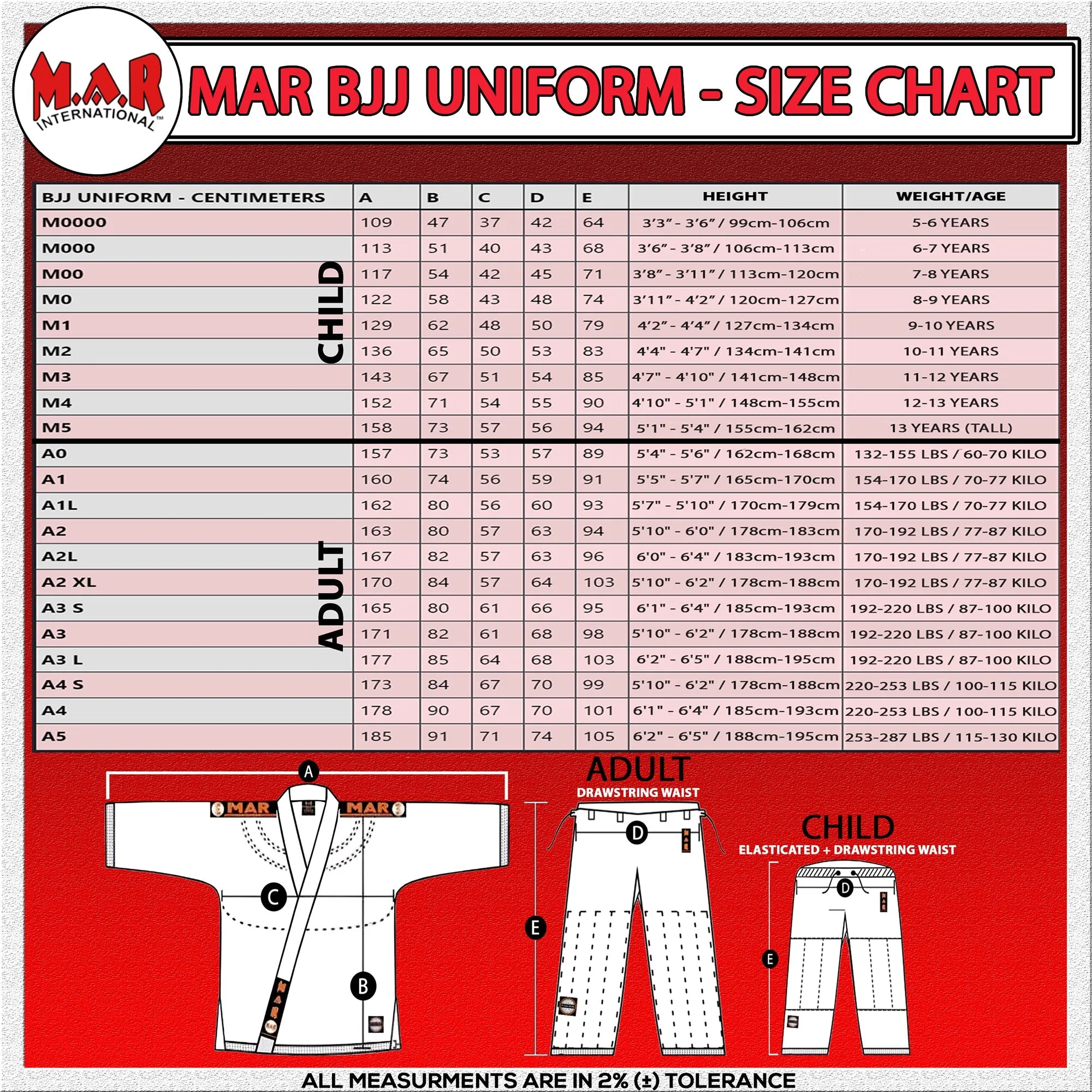 MAR-031F | Black BJJ Trousers