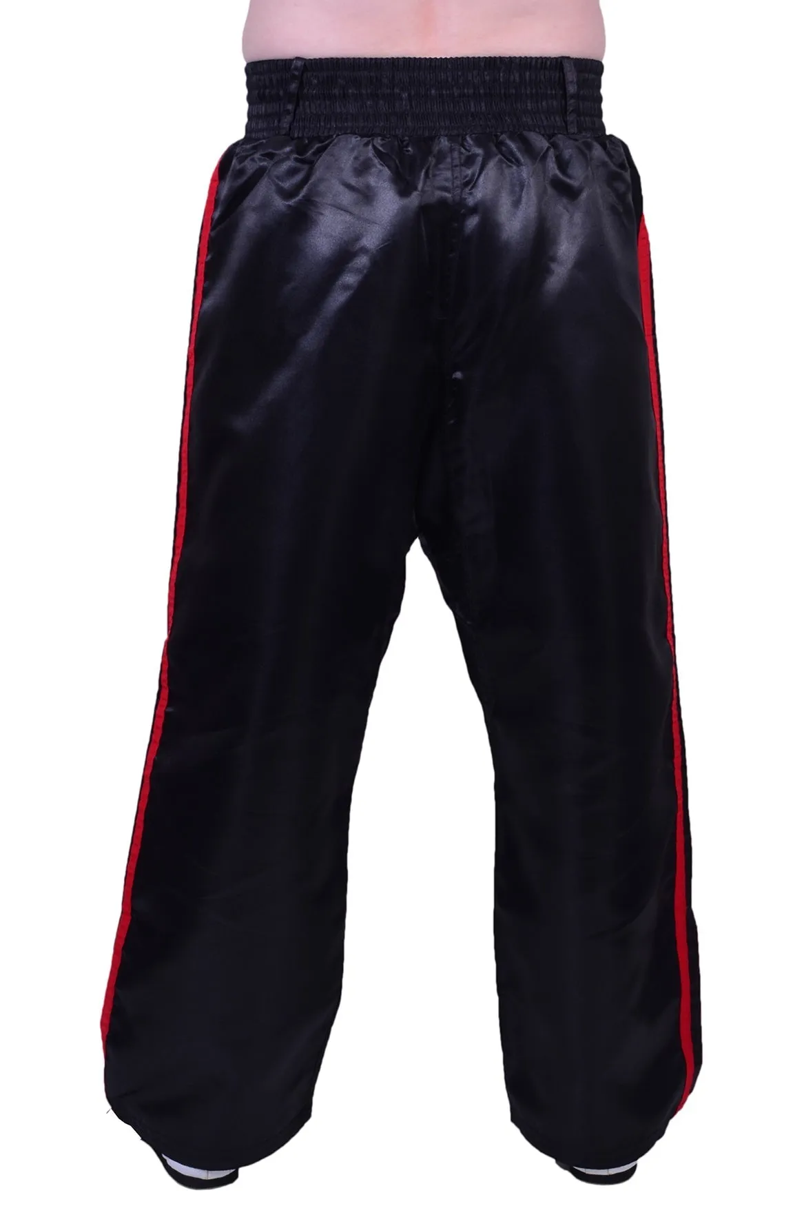 MAR-089E | Full Contact Black Red Kickboxing & Freestyle Trousers