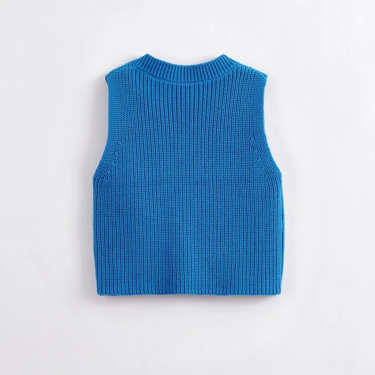 MARC & JANIE Boys Girls Wool V-Neck Knit Vest 221505