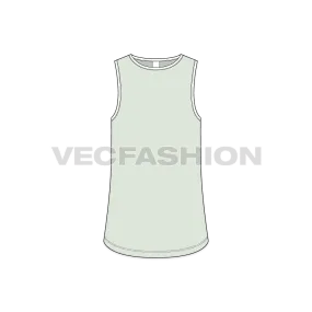 Mens Basic Tank Top Template