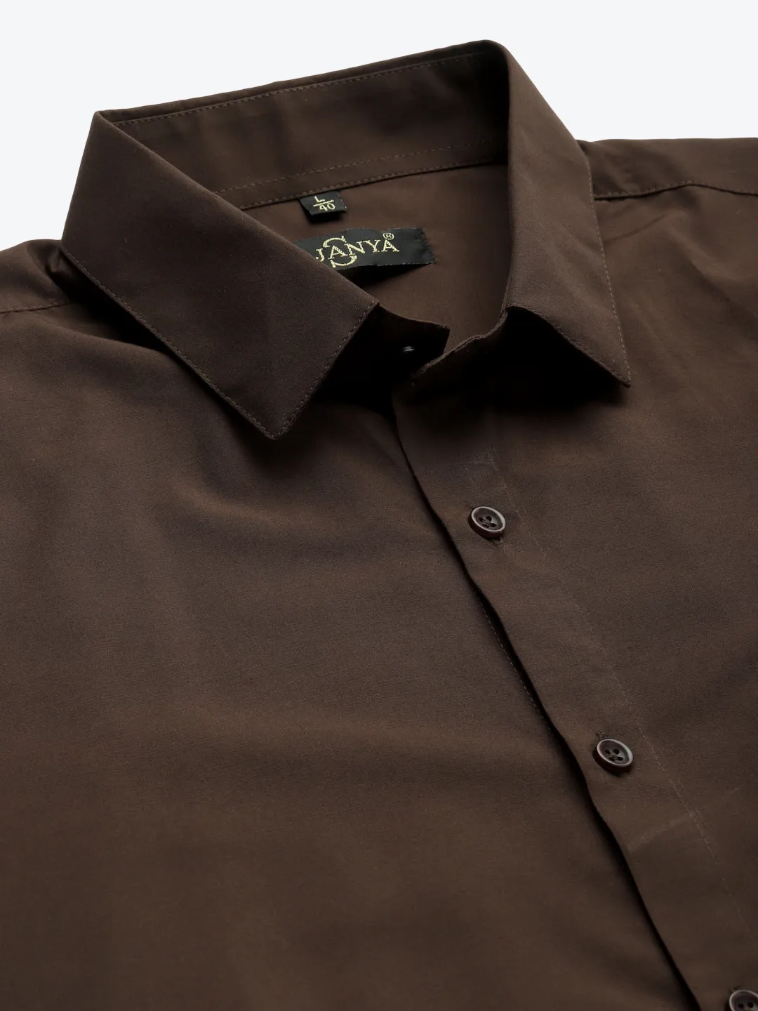 Men's Cotton Brown Half sleeves Casual Shirt