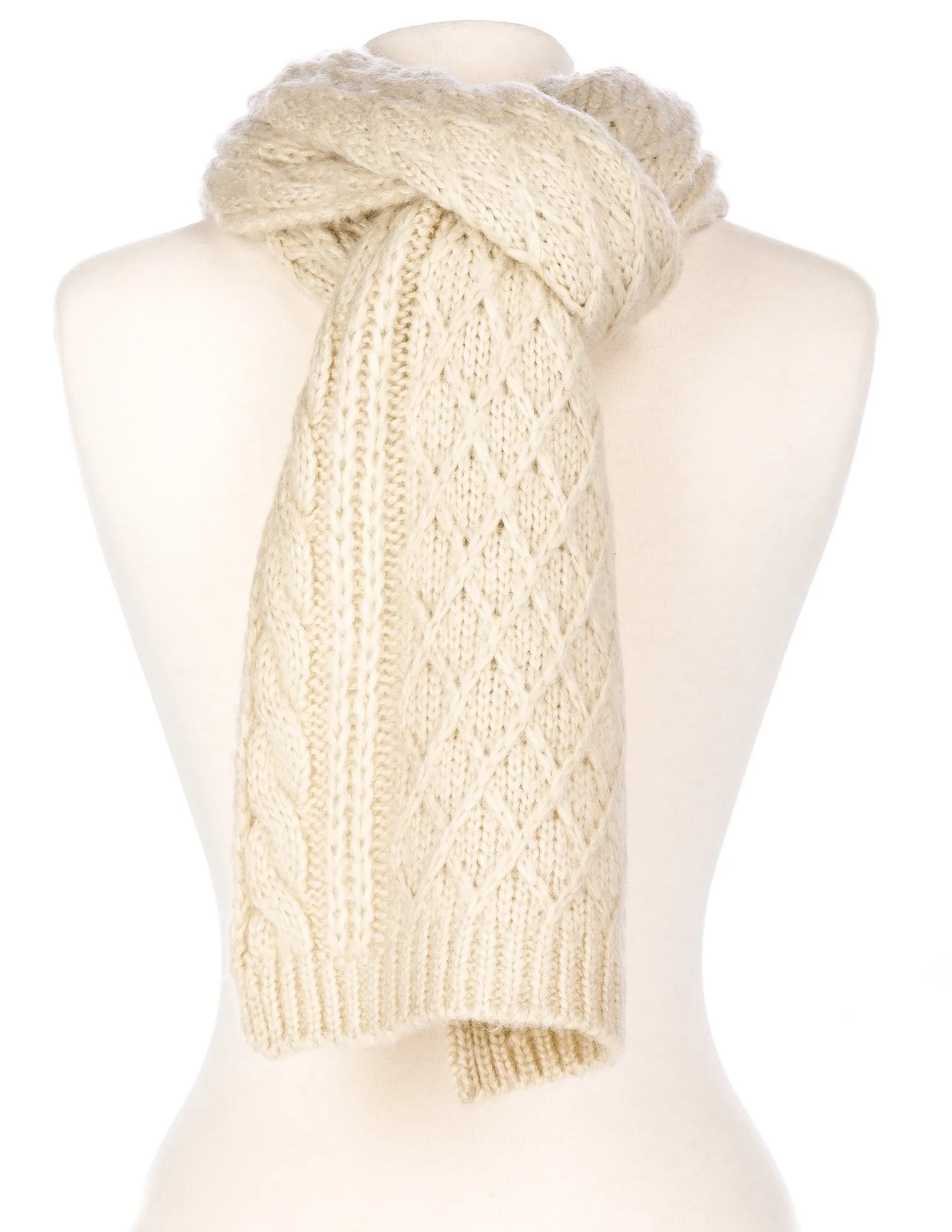 Men's Super-Soft Cable Knit Avalanche Winter Scarf