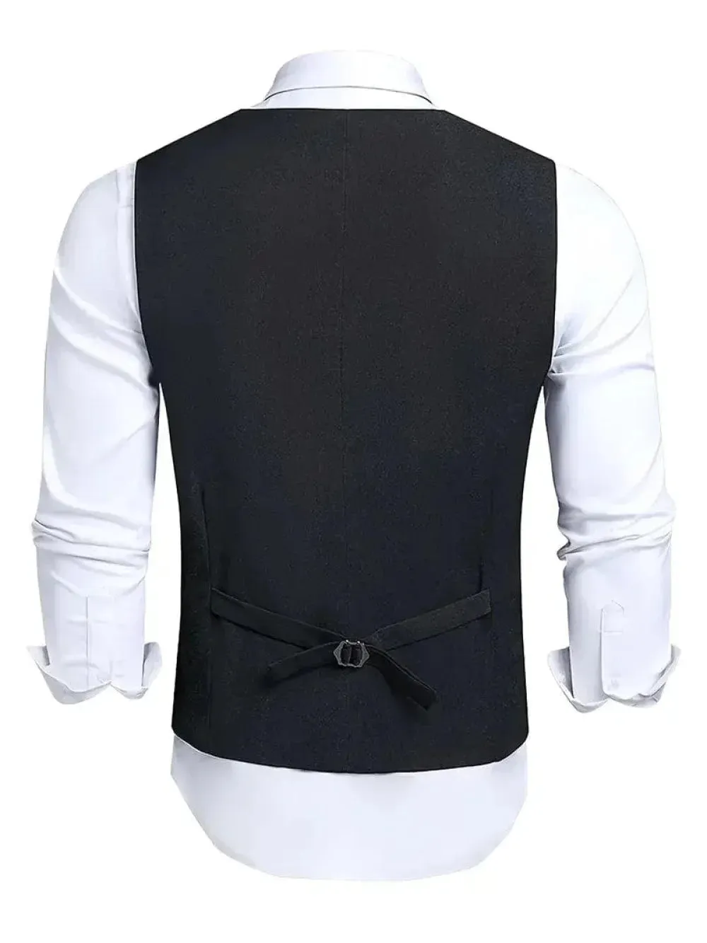 Men's Vest Single Breasted V Neck Waistcoat