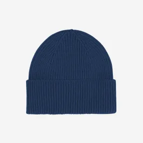 Merino Wool Beanie - Marine Blue