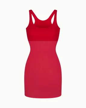 Mesh Swim Mini Dress | Cherry