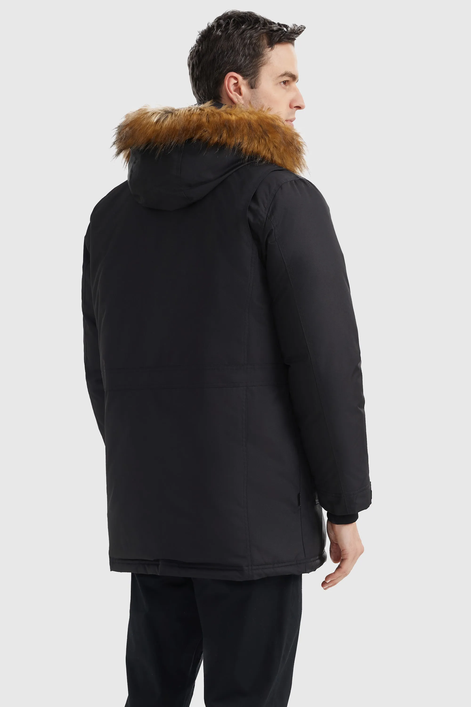 Mid-Length Insulated Hooded Down Coat