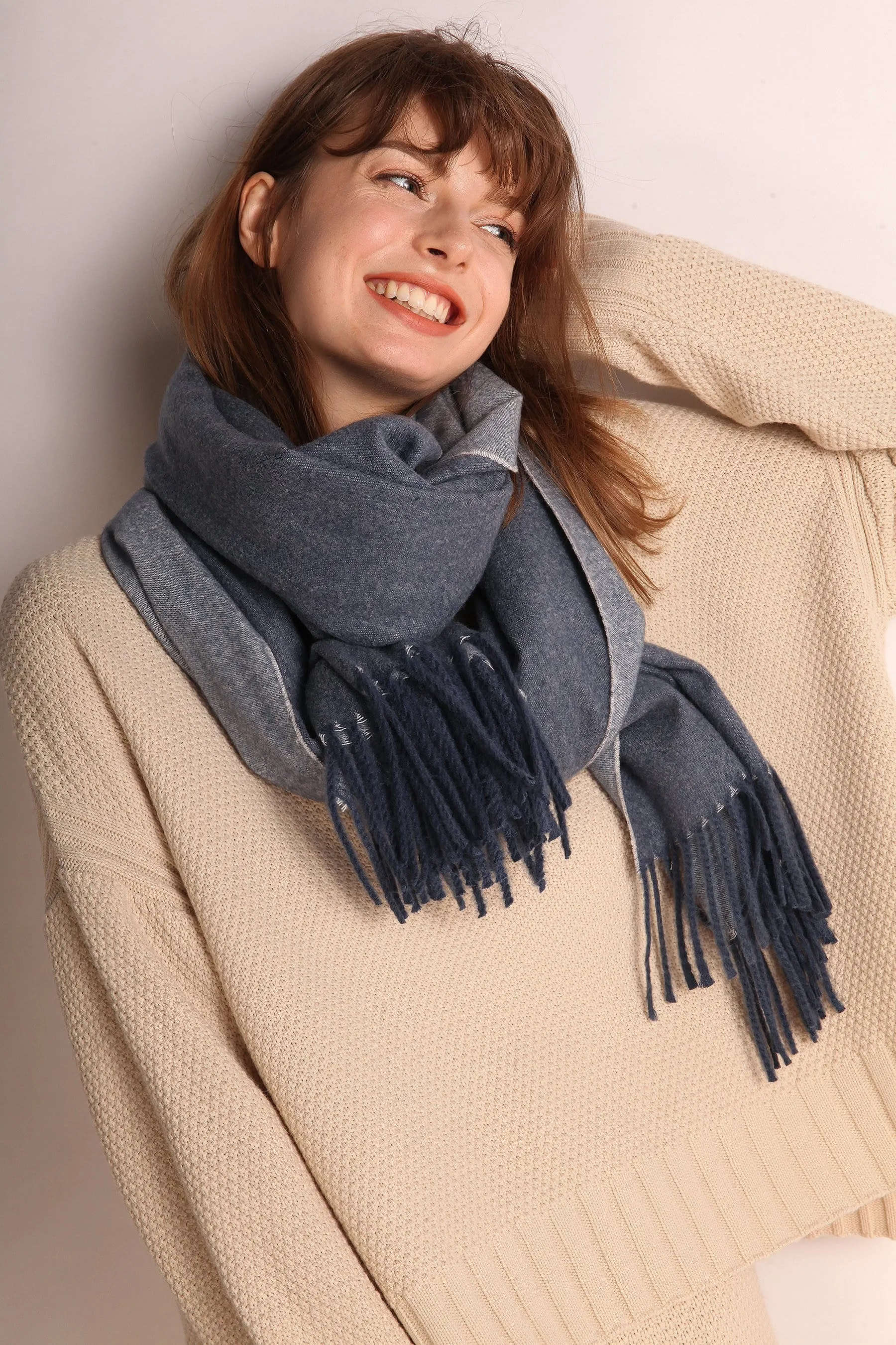 Minimalist Fringe Hem Scarf