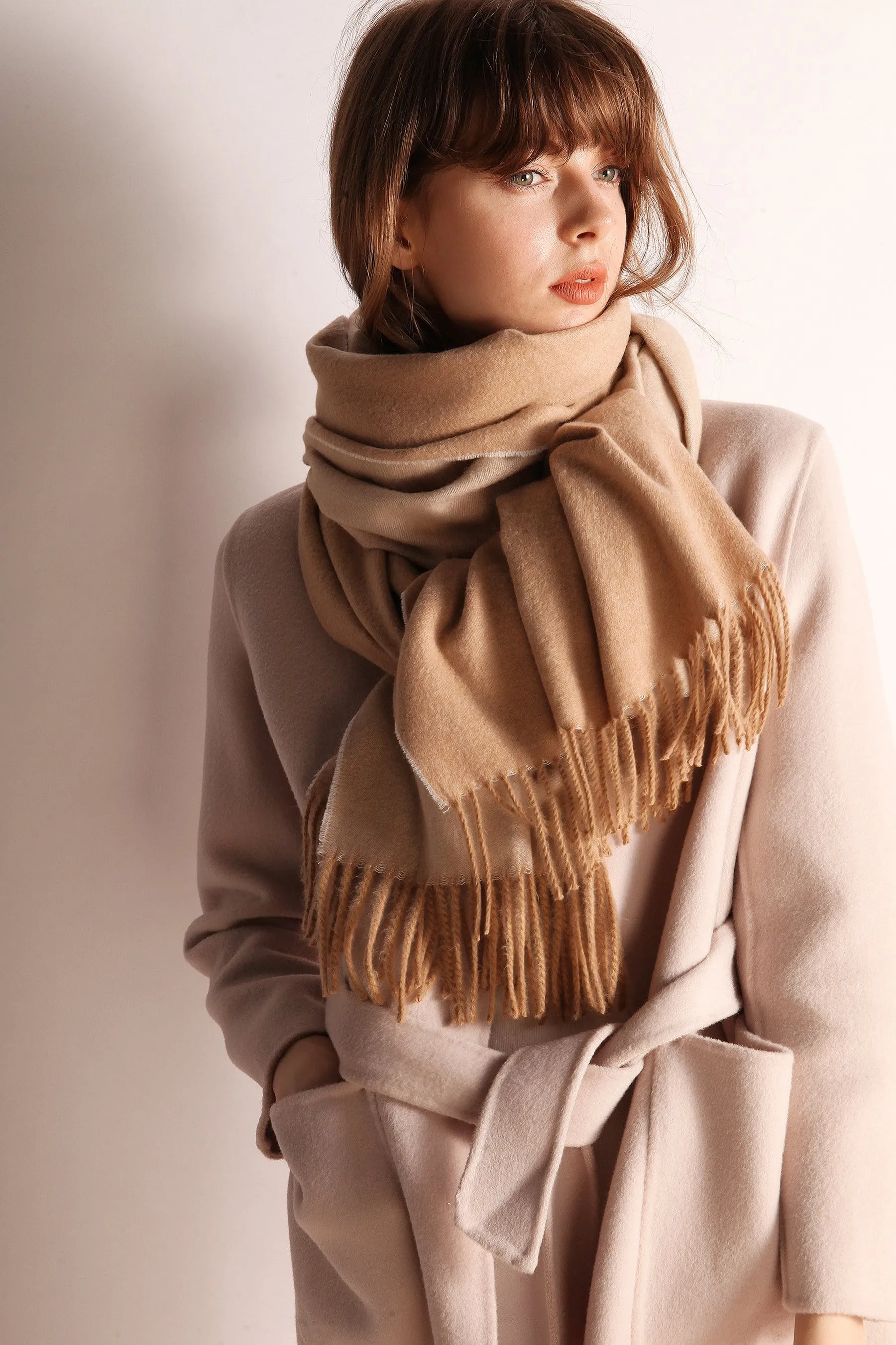 Minimalist Fringe Hem Scarf