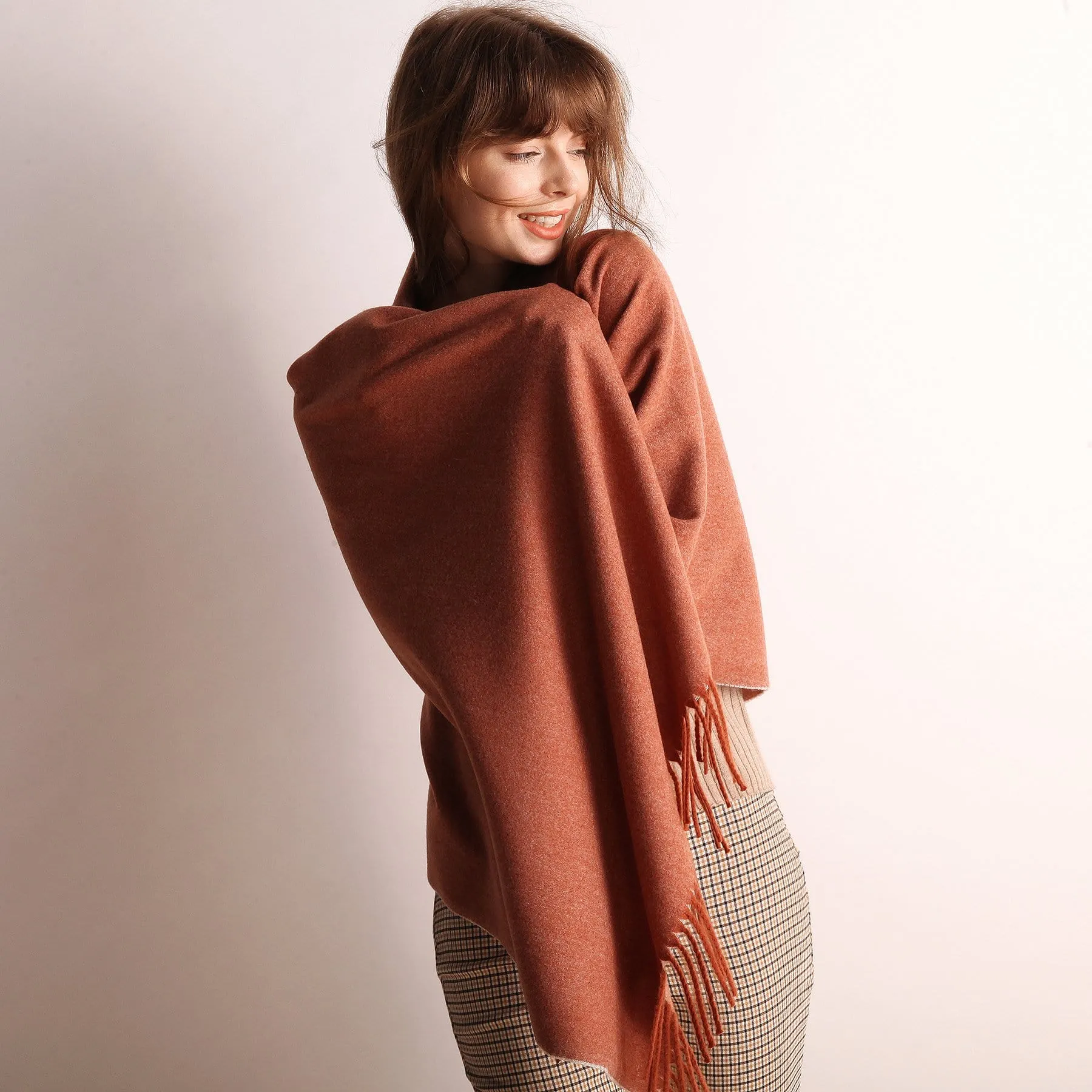 Minimalist Fringe Hem Scarf