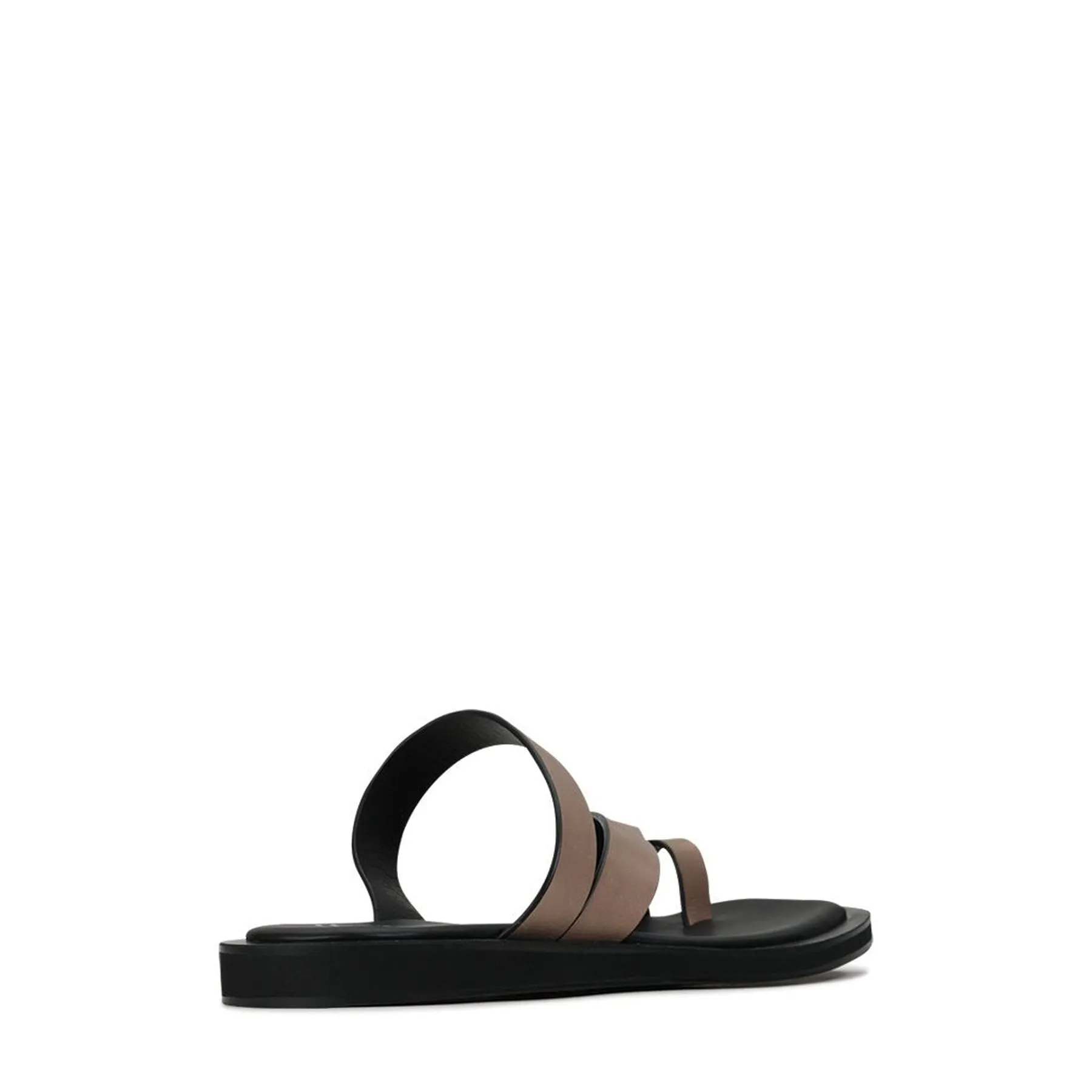 MIRA LEATHER SQUARE TOE SANDALS