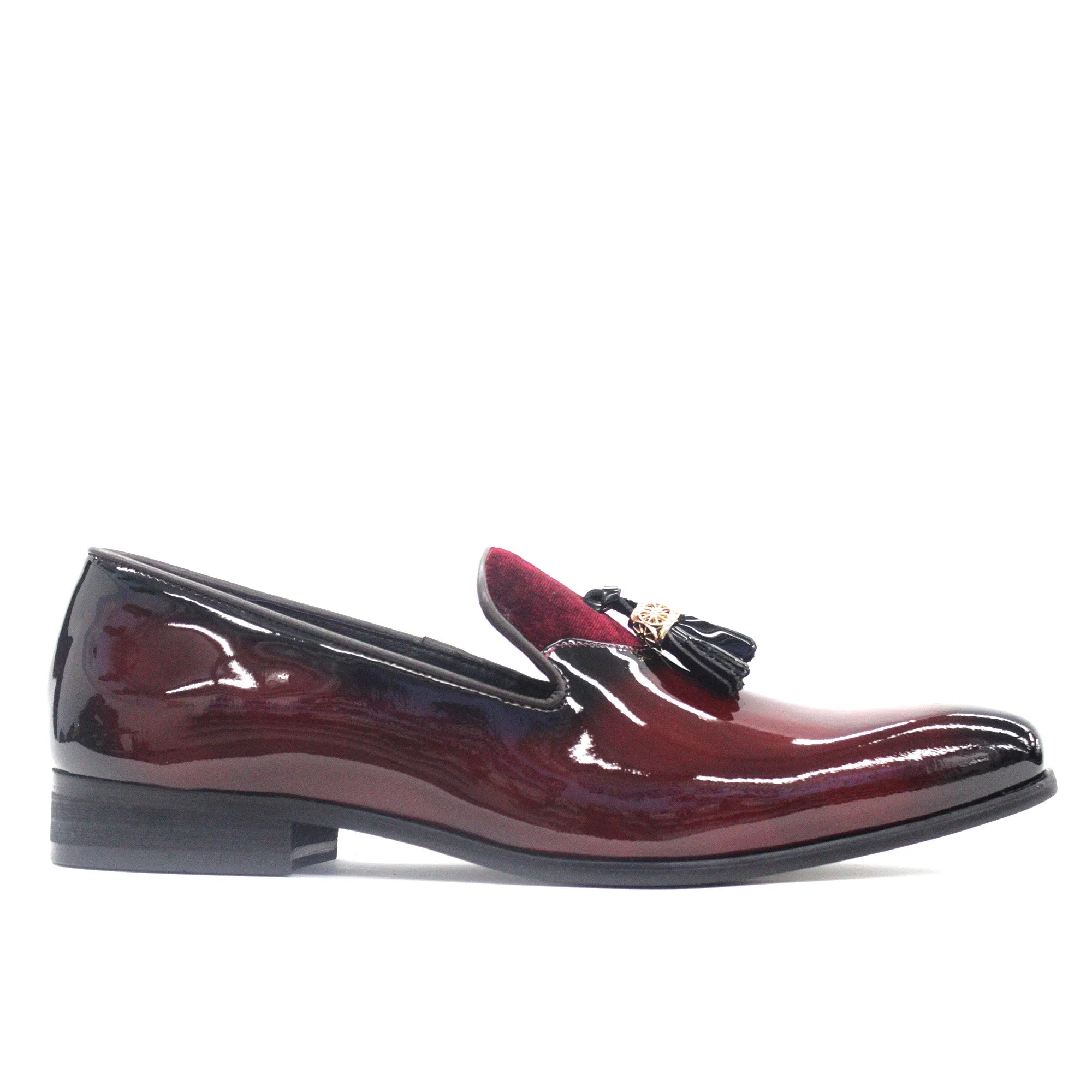 MORETTI,PLAIN TOE-SLIP ON-SHOES-M31989-BURGUNDY