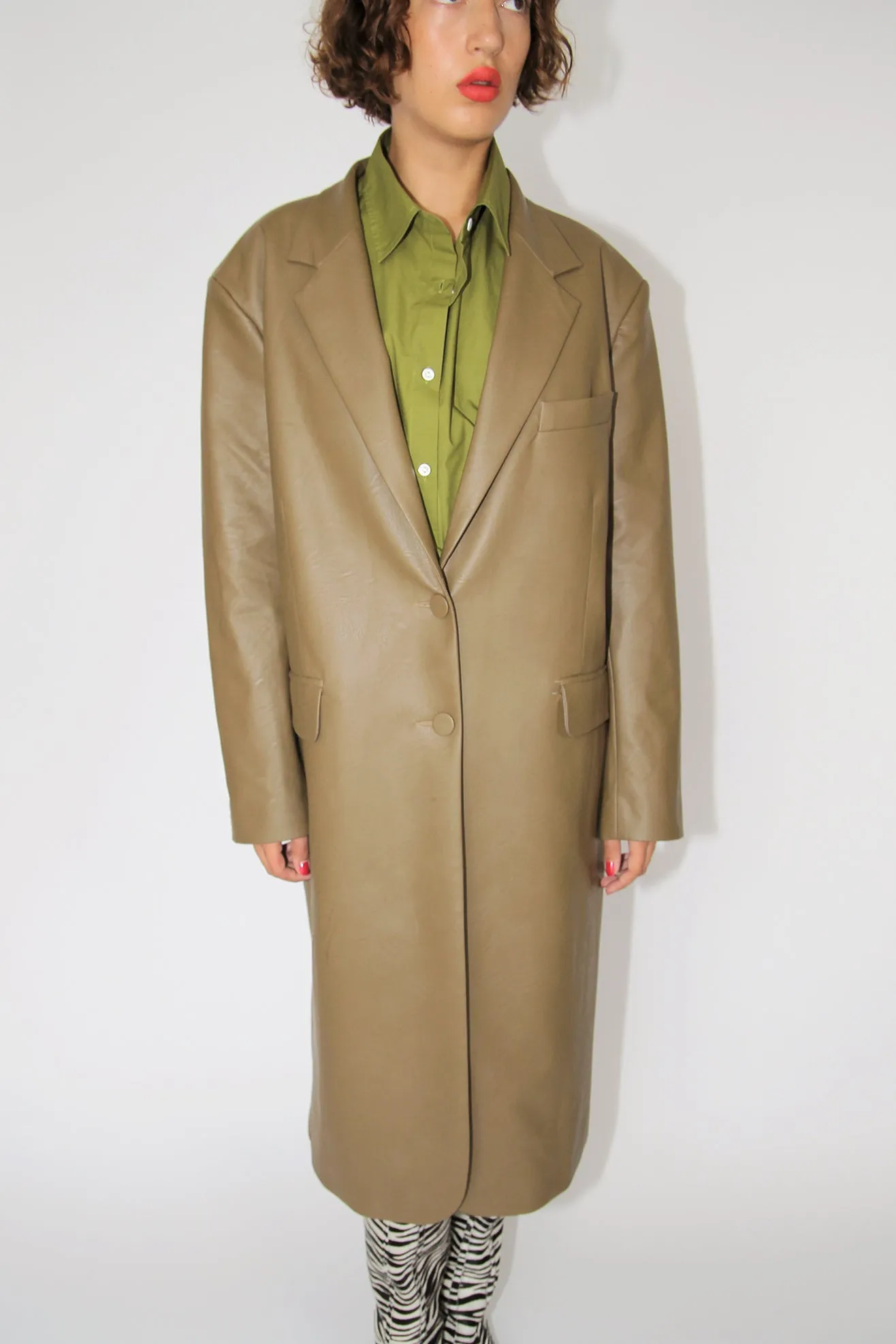 MR. LARKIN, Harper Long Blazer, Olive