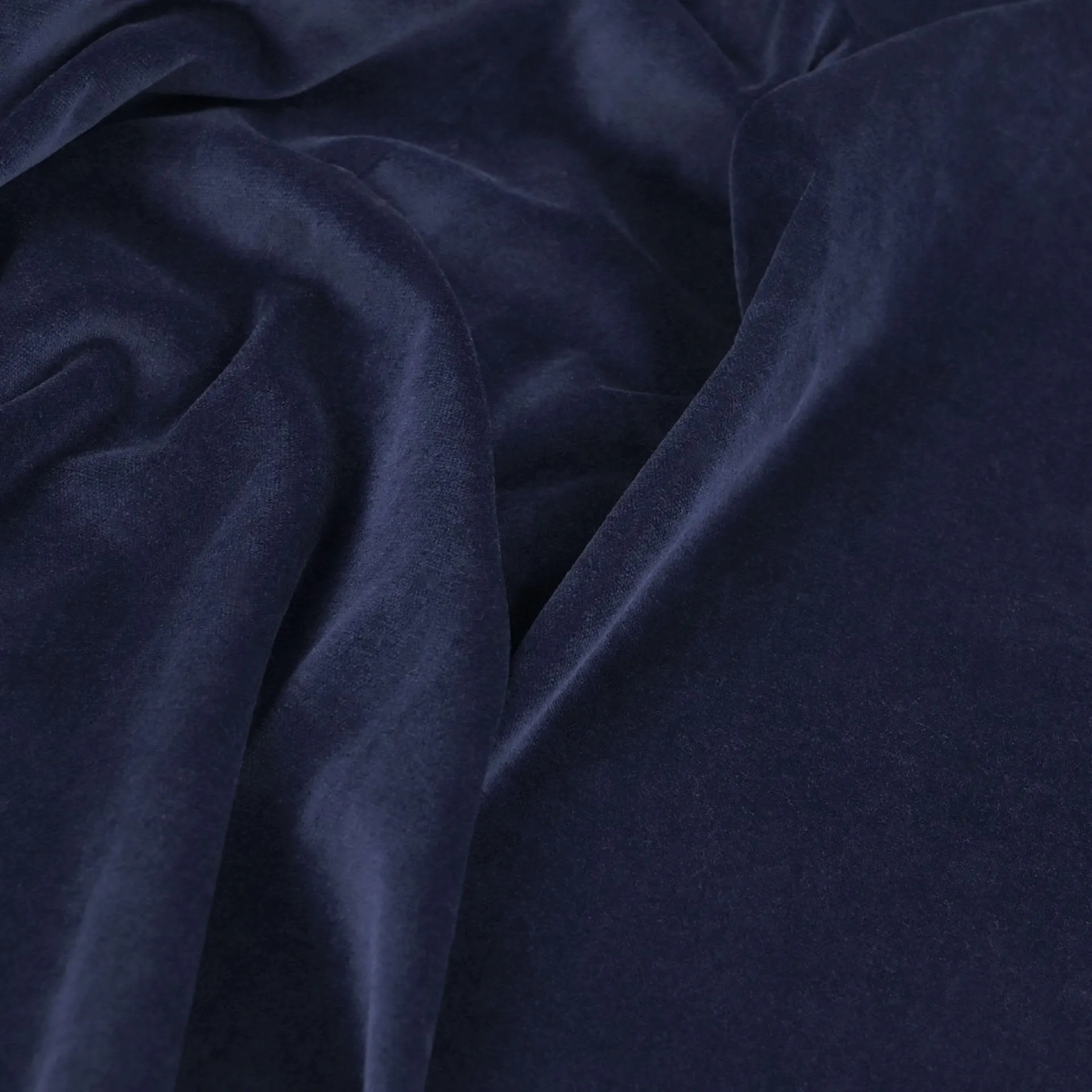 Navy Stretch Velvet Fabric 5100