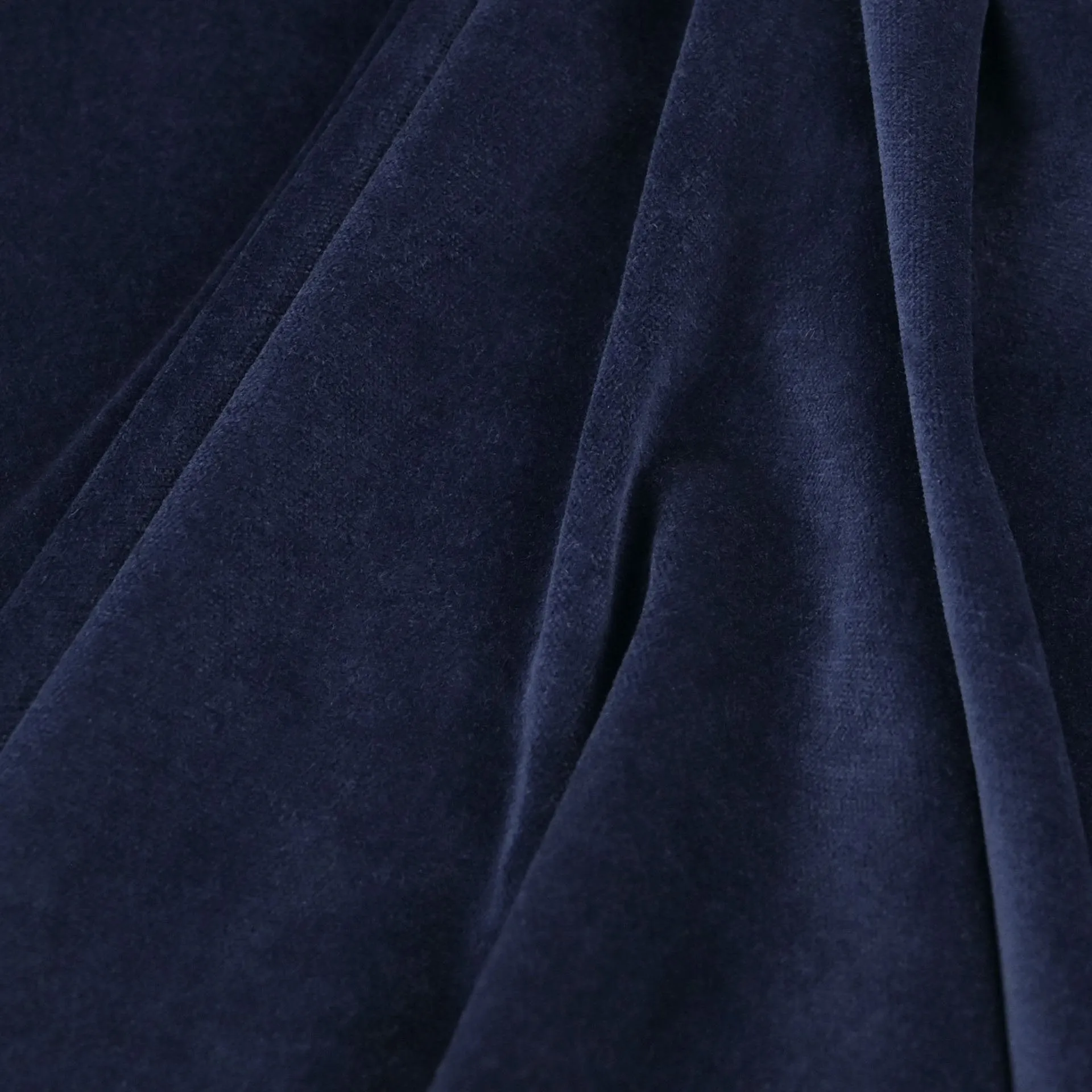 Navy Stretch Velvet Fabric 5100