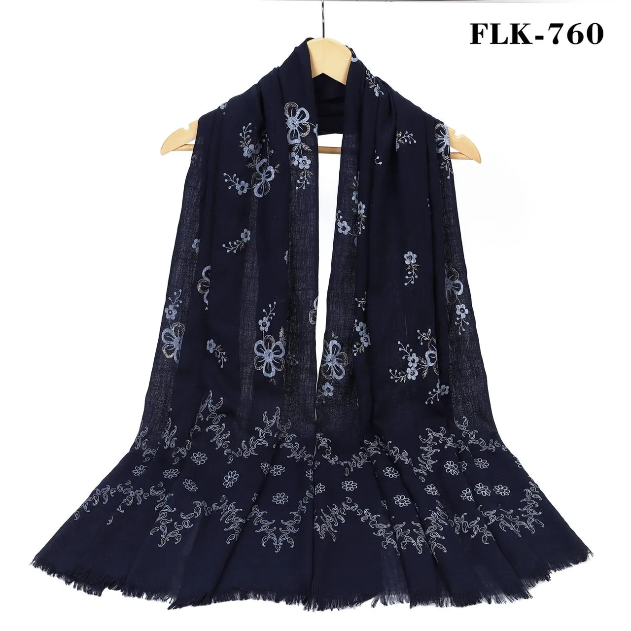 New Women Floral Print Cotton Viscose Scarf for all Seasons