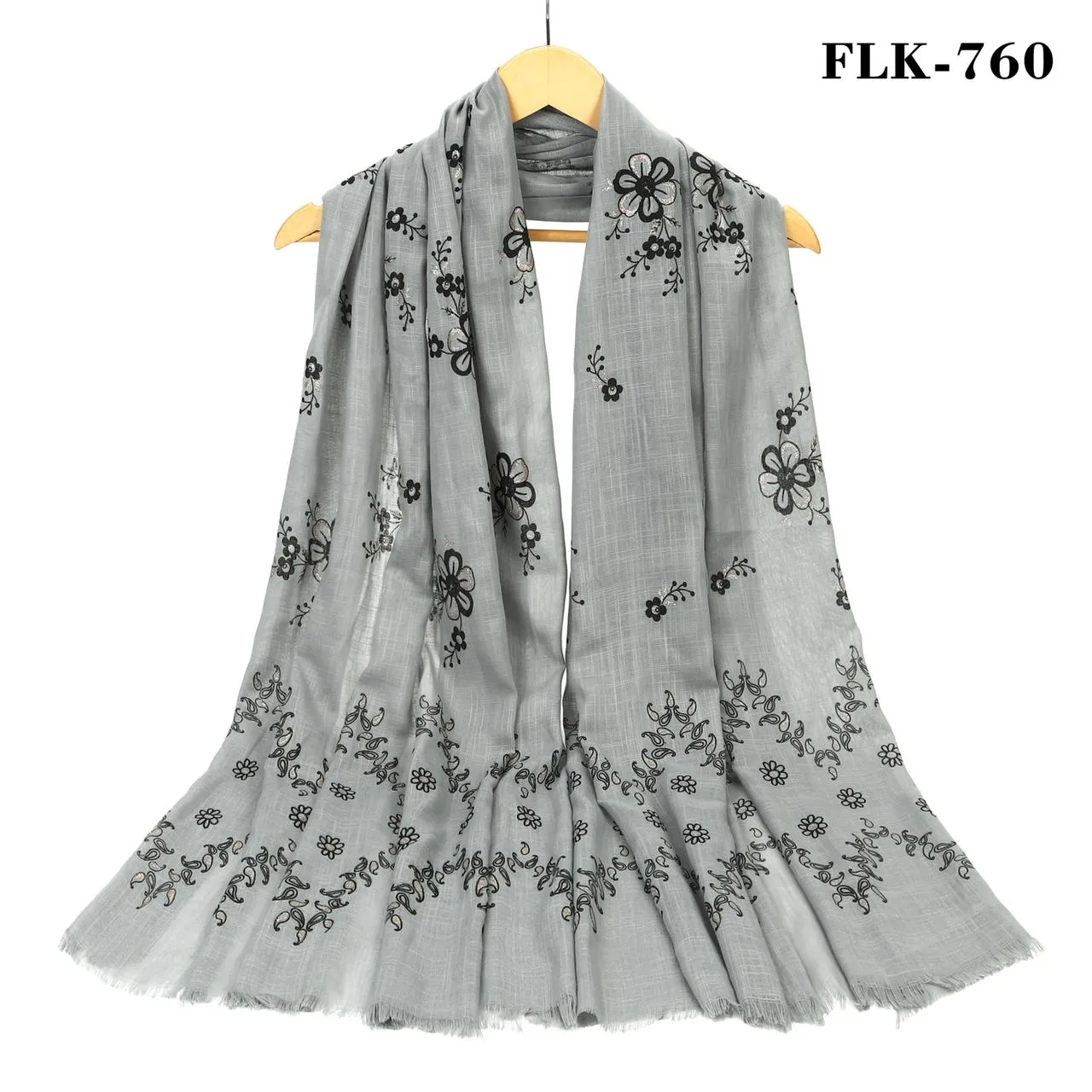 New Women Floral Print Cotton Viscose Scarf for all Seasons