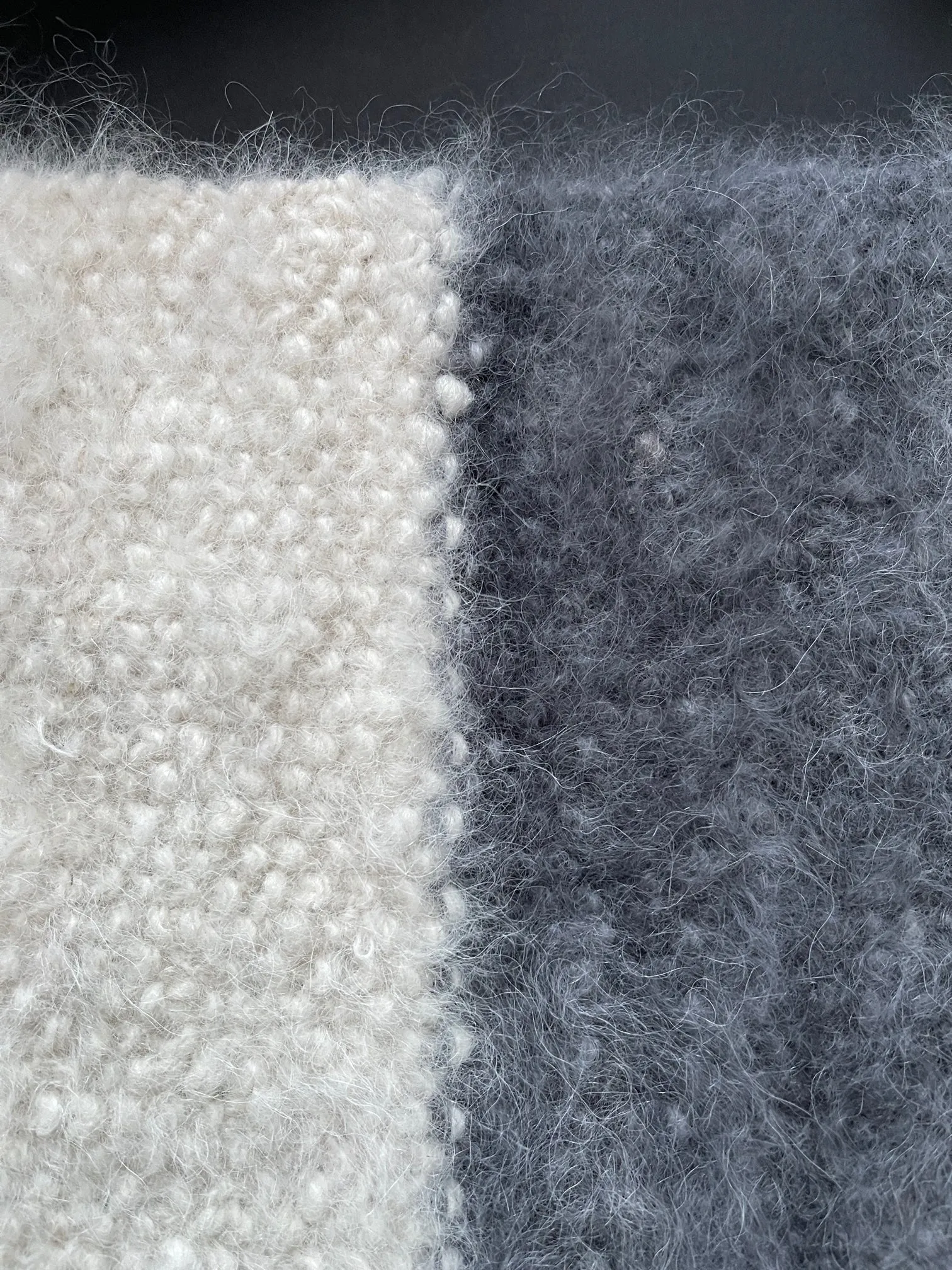 No 3 : Samoyed Scarf - grey and white