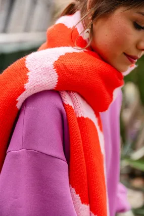 Noa scarf red/pink