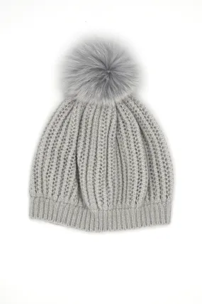 Open Knit Cashmere Hat