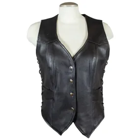 Open Road Women's Western Style Leather Vest