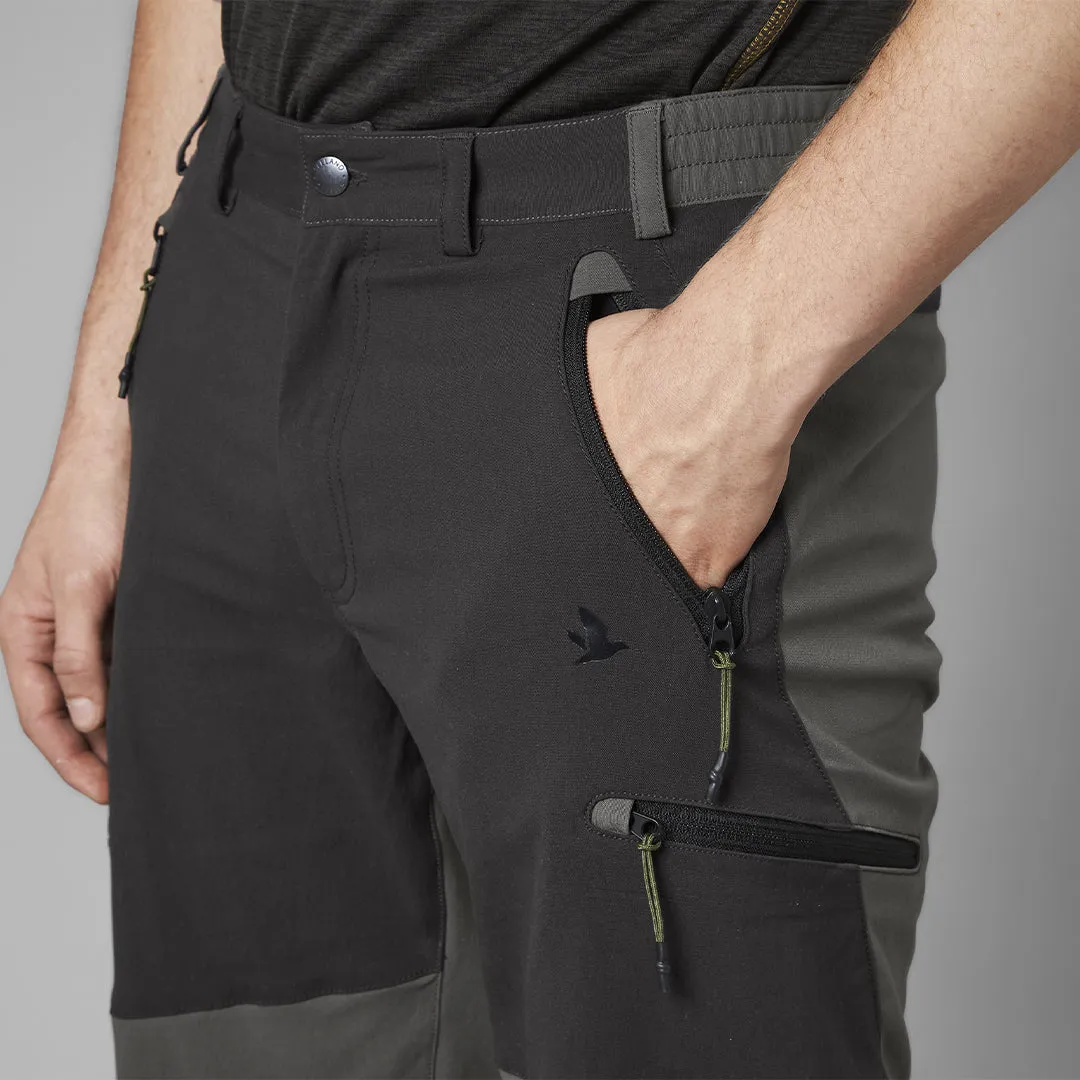 Outdoor Stretch Trousers - Black/Grey by Seeland