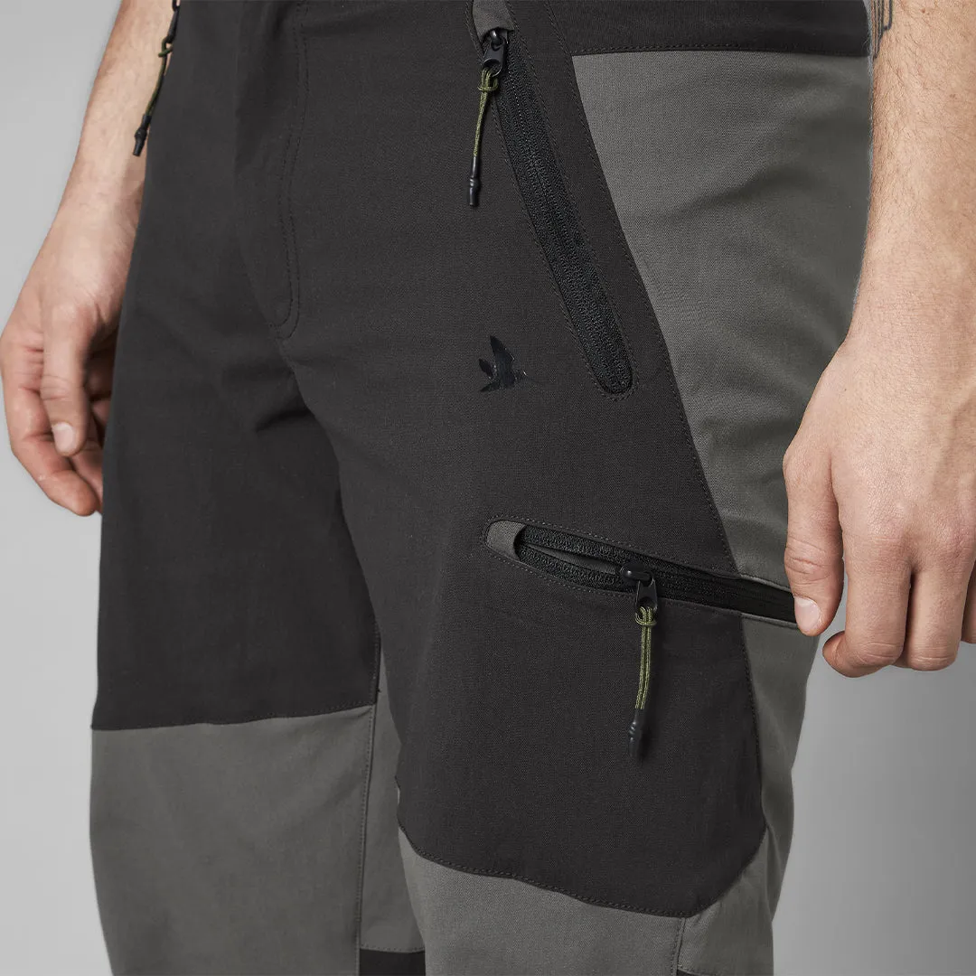 Outdoor Stretch Trousers - Black/Grey by Seeland