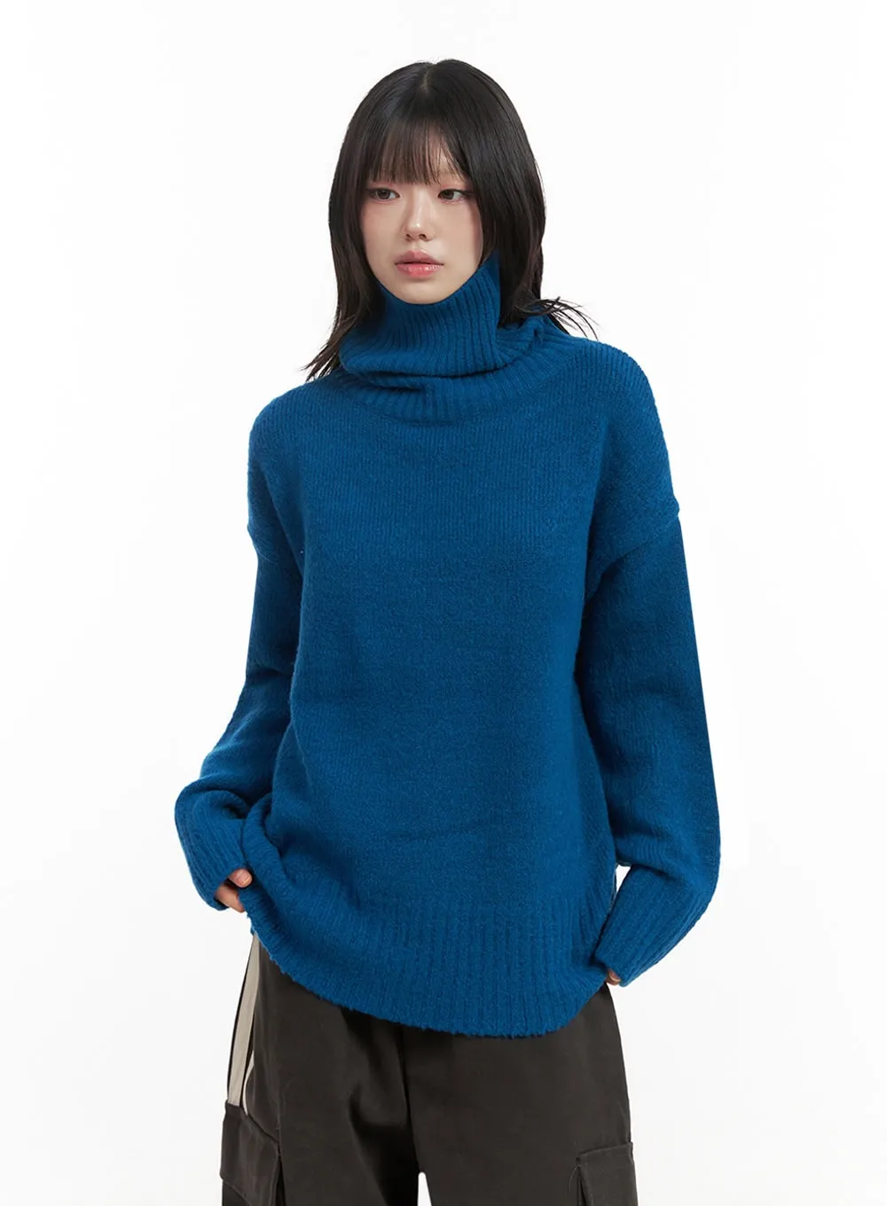 Oversized Warm Turtleneck Sweater IN427