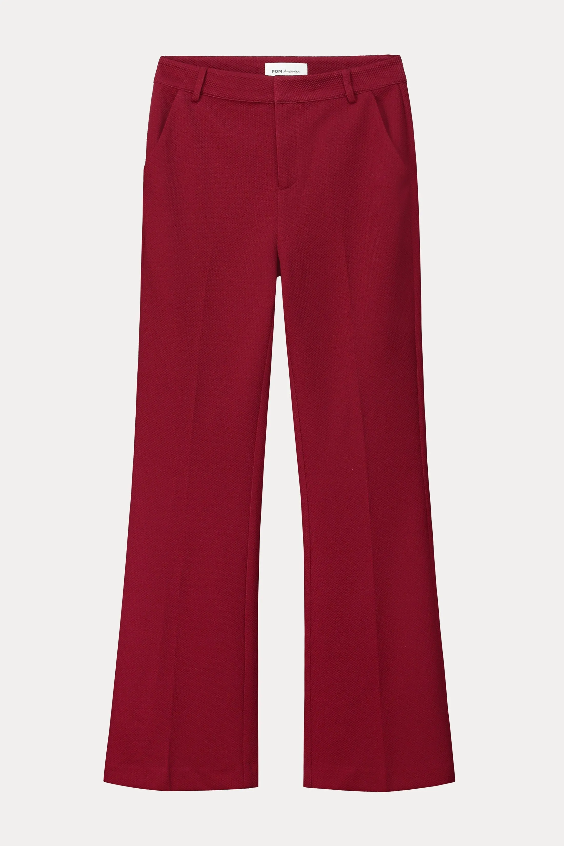 PANTALON - Flare Burgundy Red