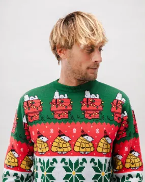 Peanuts Xmas Cotton Sweater Multicolor