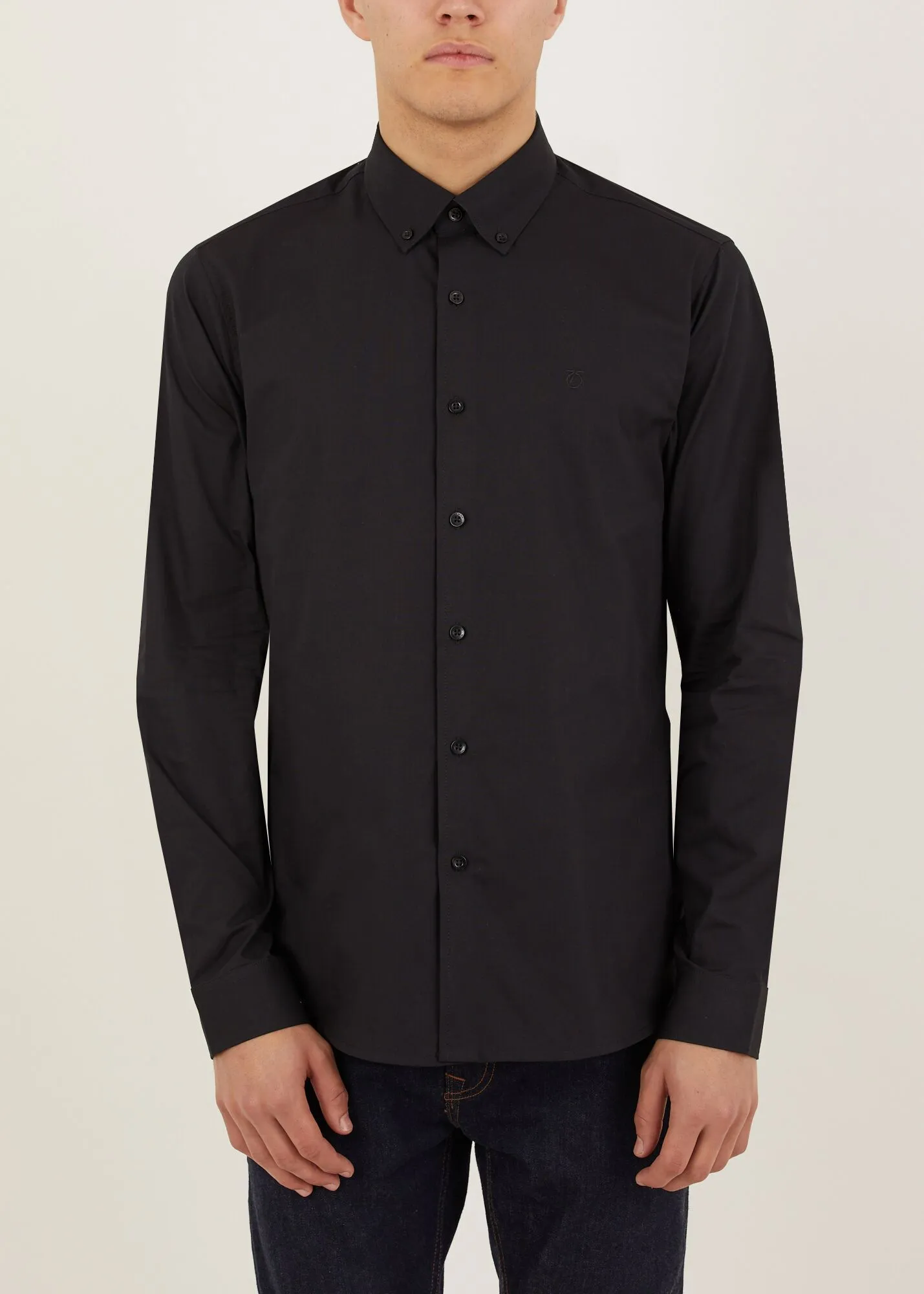 Peter Werth Peak Black Long Sleeved Mens Shirt