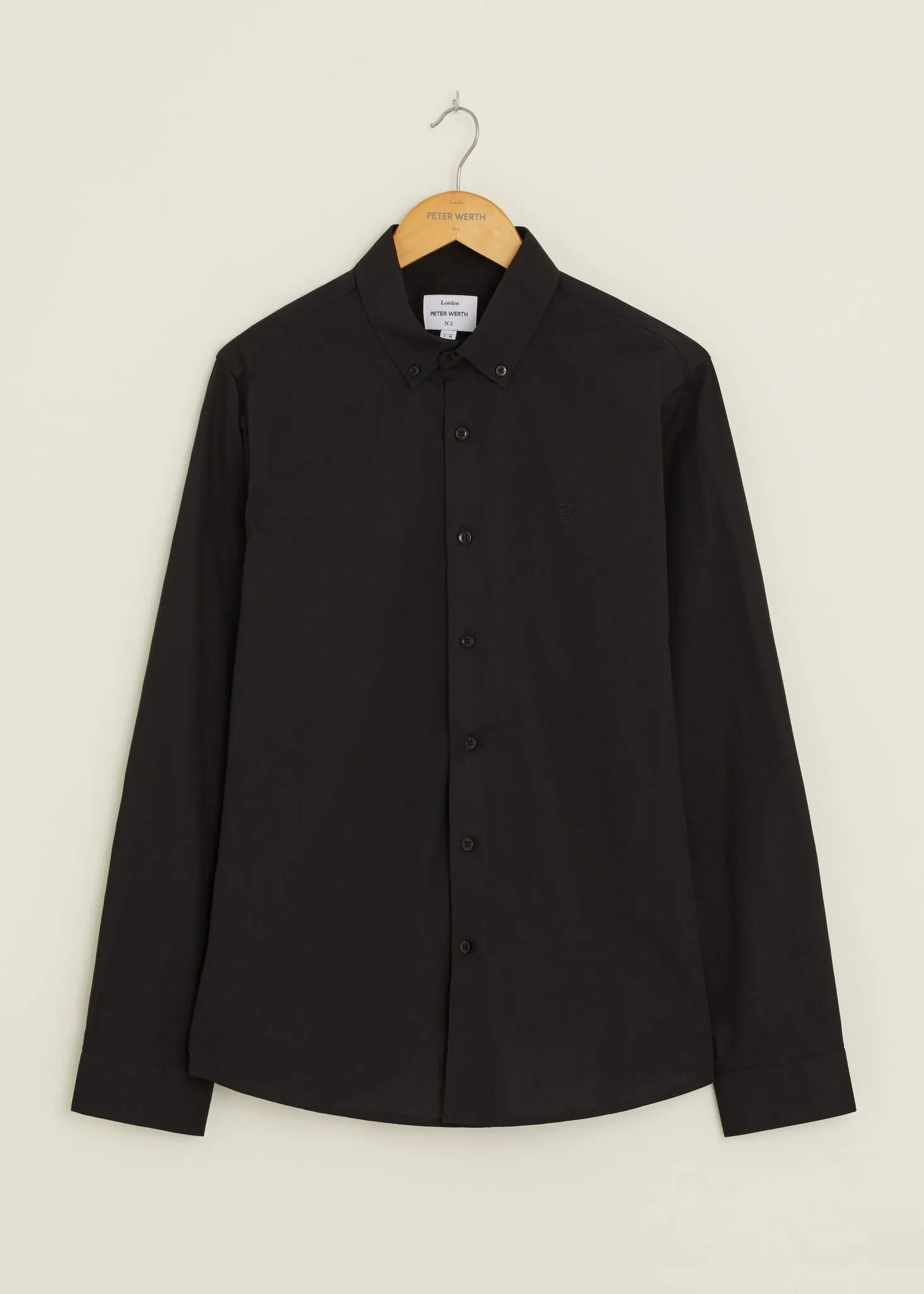 Peter Werth Peak Black Long Sleeved Mens Shirt