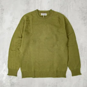 Pittari Usk Wool Fine Knit Sweater - Greenbean