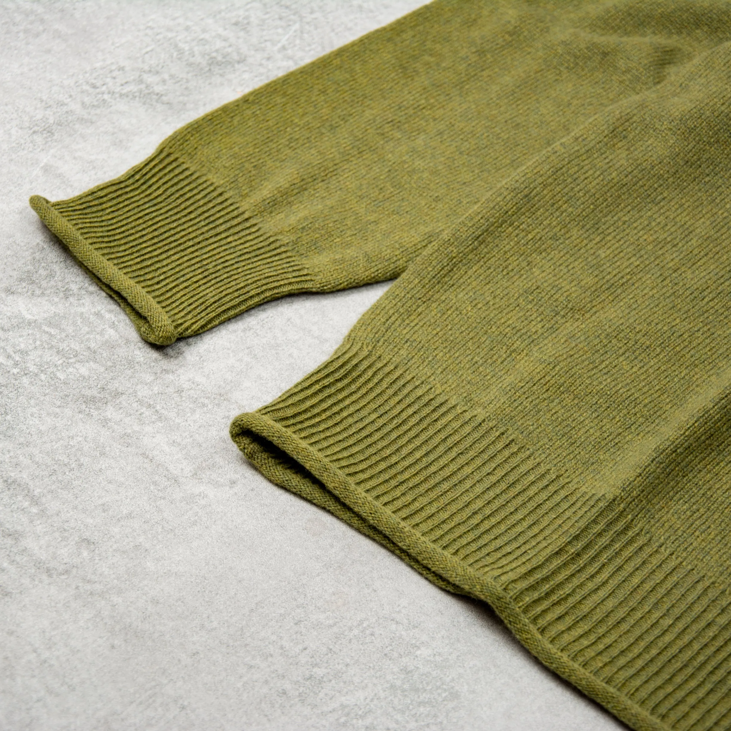 Pittari Usk Wool Fine Knit Sweater - Greenbean