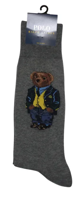 Polo Ralph Lauren Men's Blazer Bear Solid Casual Dress Sock