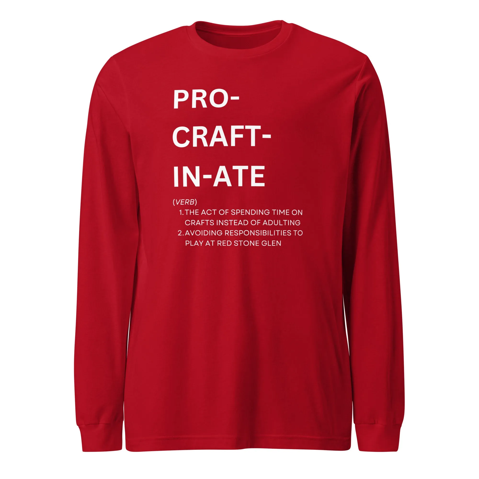 Procraftinate Long Sleeve Tee-Dark