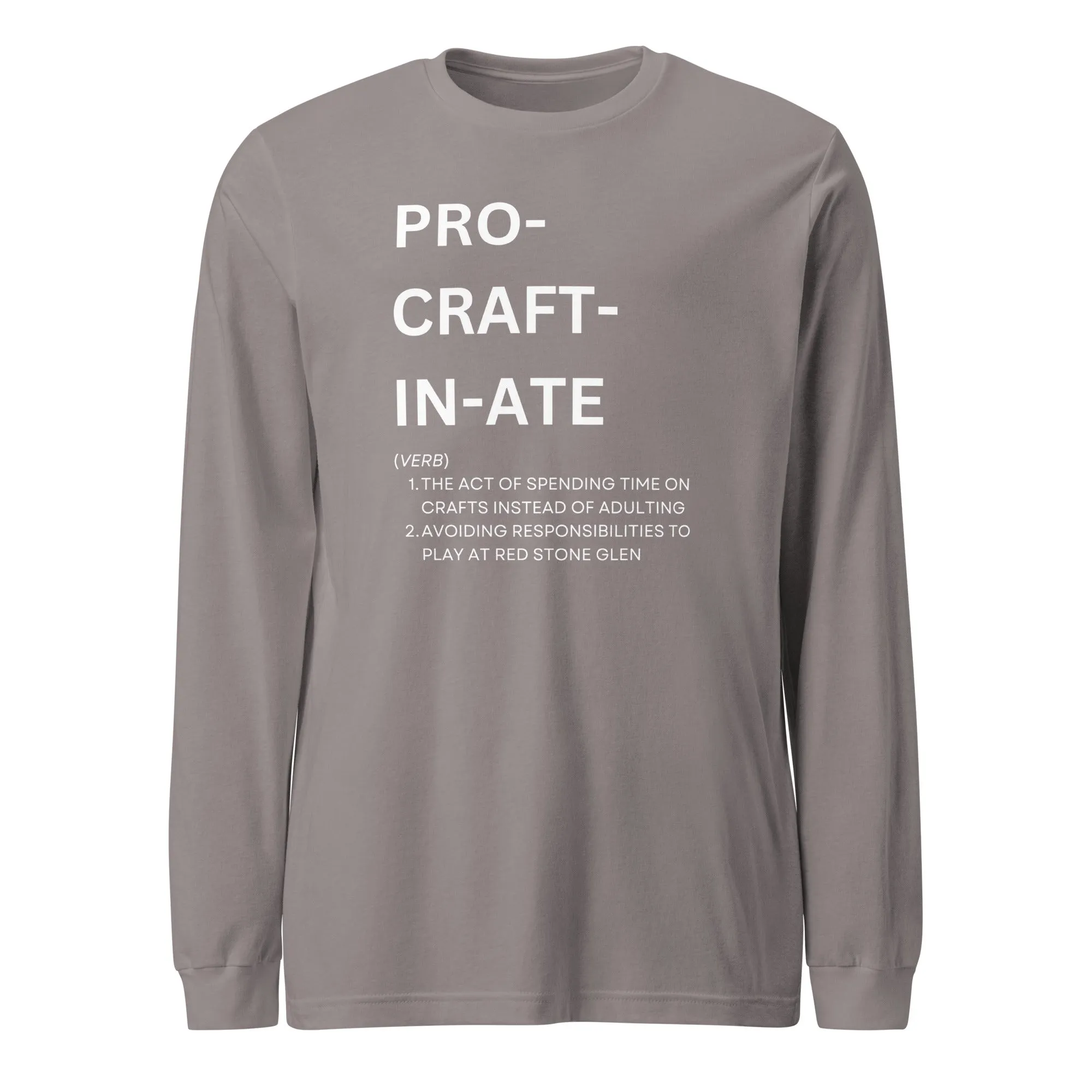 Procraftinate Long Sleeve Tee-Dark