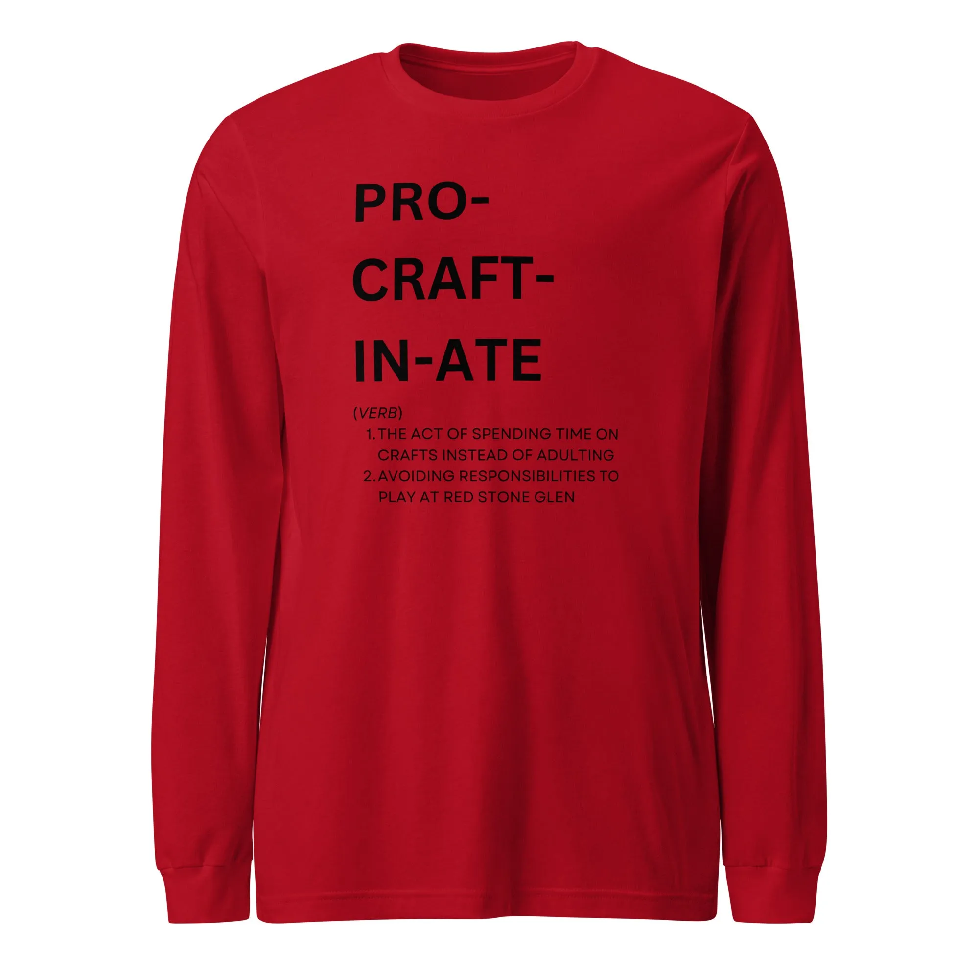 Procraftinate Long Sleeve Tee- Light