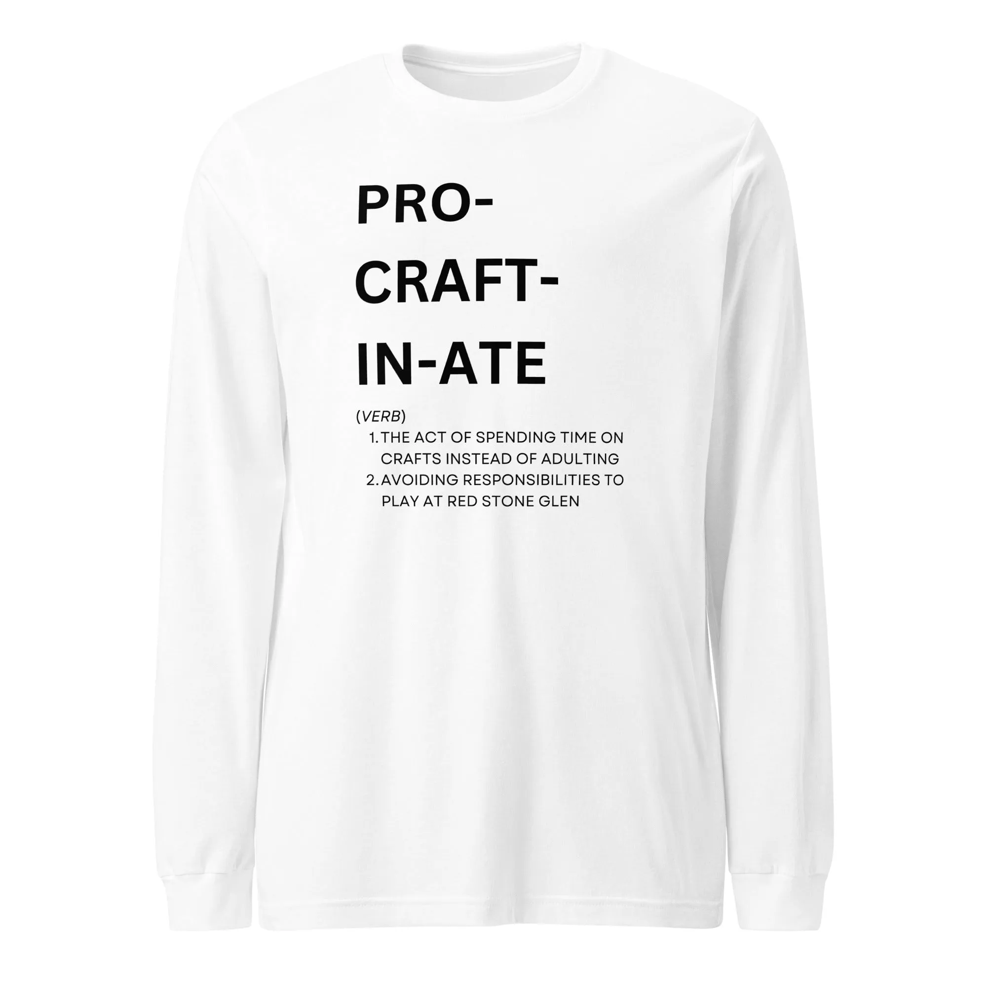 Procraftinate Long Sleeve Tee- Light