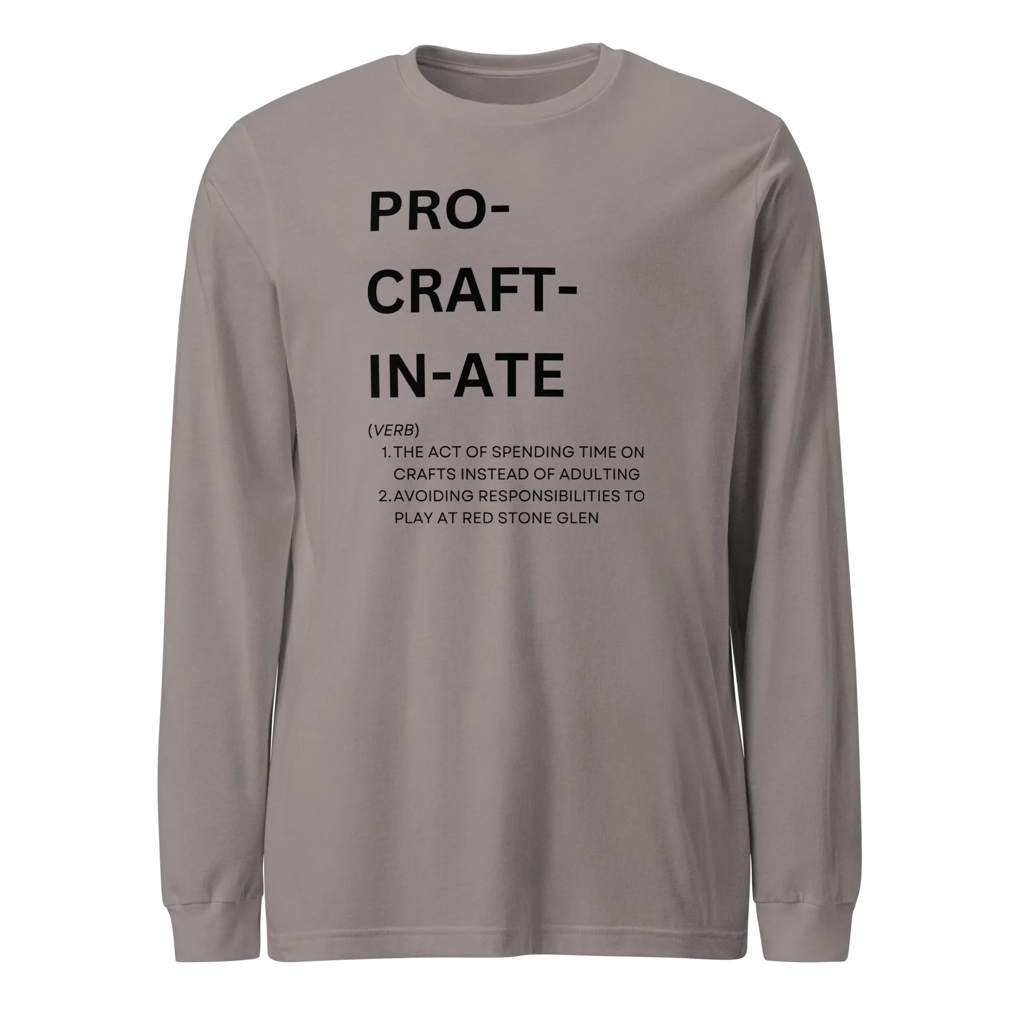 Procraftinate Long Sleeve Tee- Light