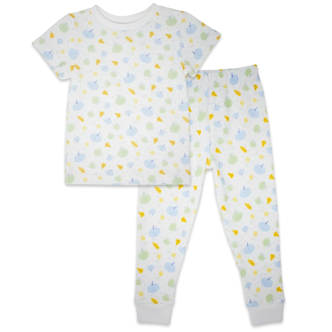 Pumpkin Pajamas | Blue (12M, 18M)