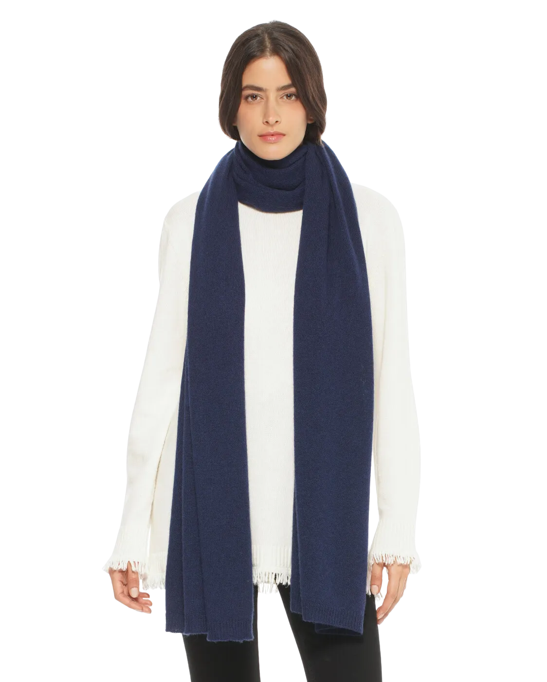 Pure Cashmere Maxi Scarf Blue