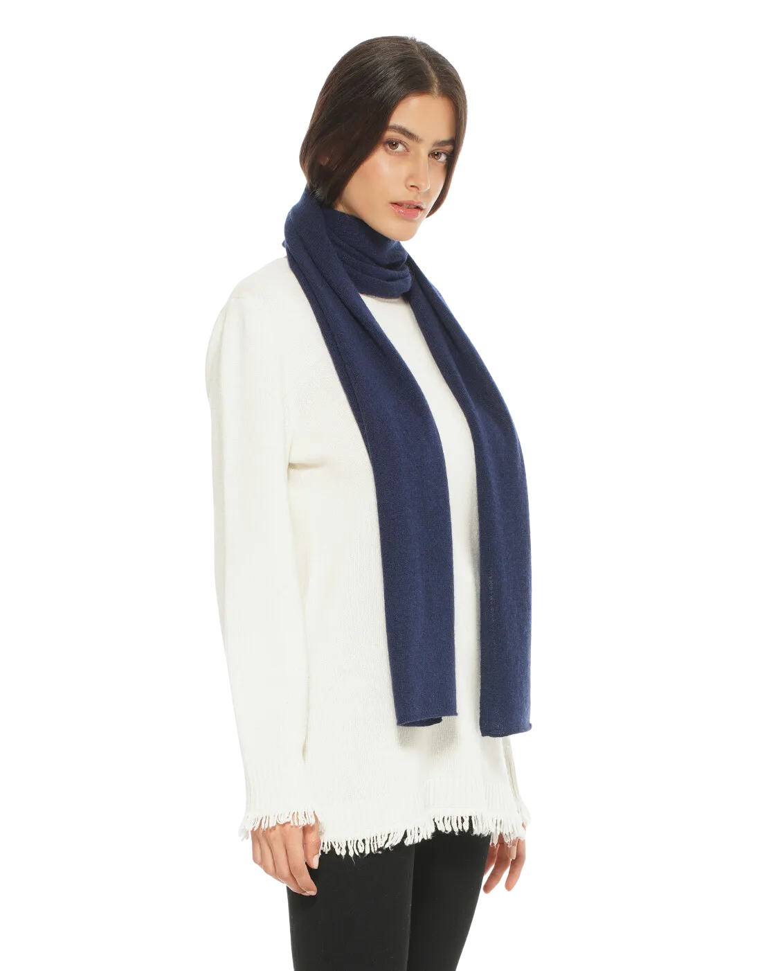 Pure Cashmere Maxi Scarf Blue