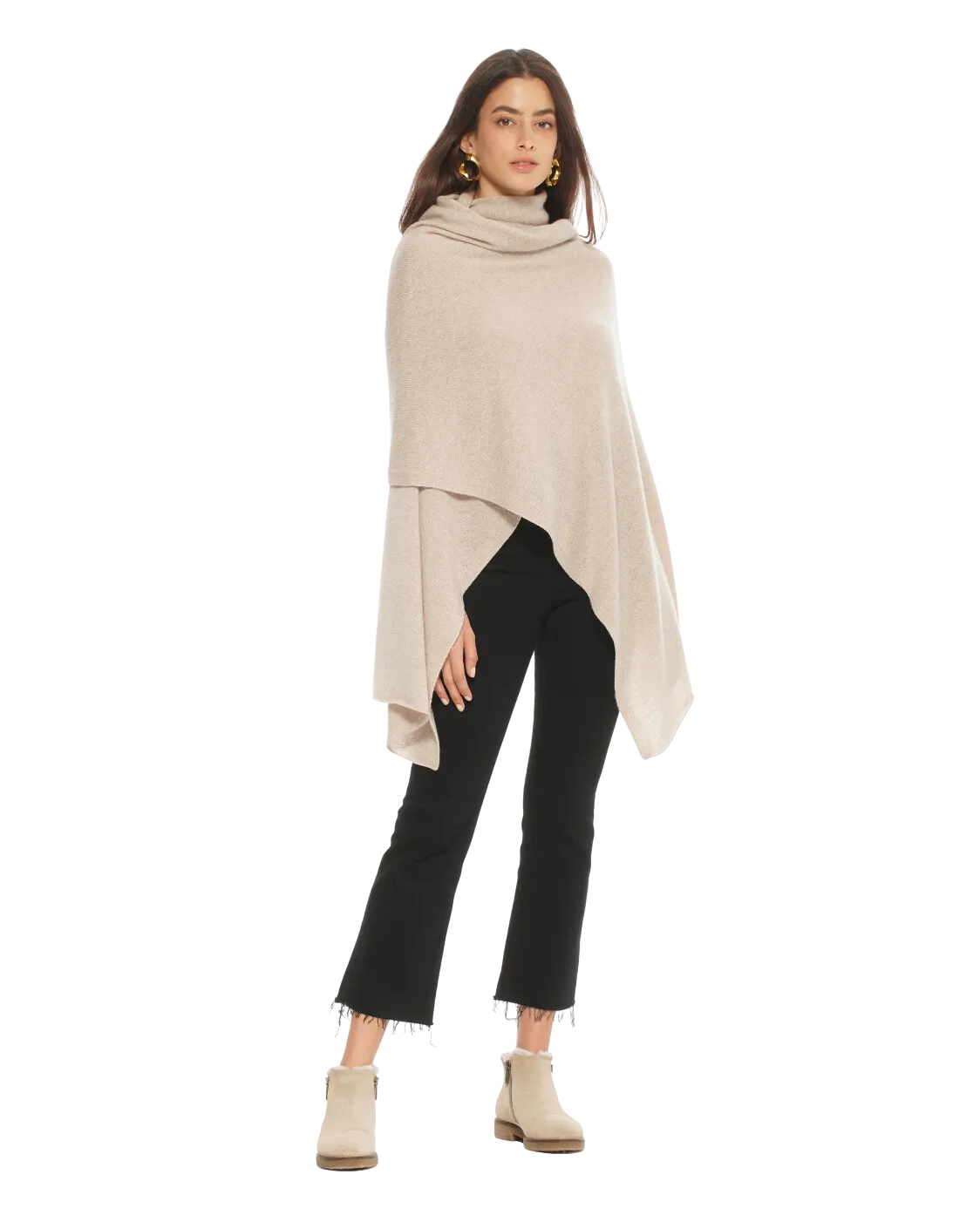 Pure Cashmere Maxi Wrap Beige