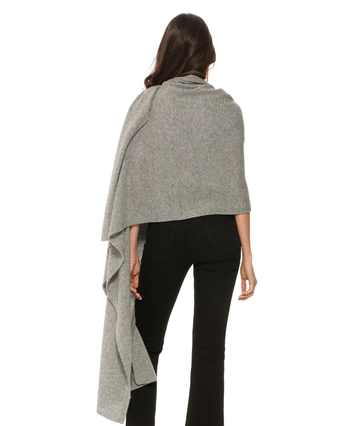 Pure Cashmere Maxi Wrap Medium Grey