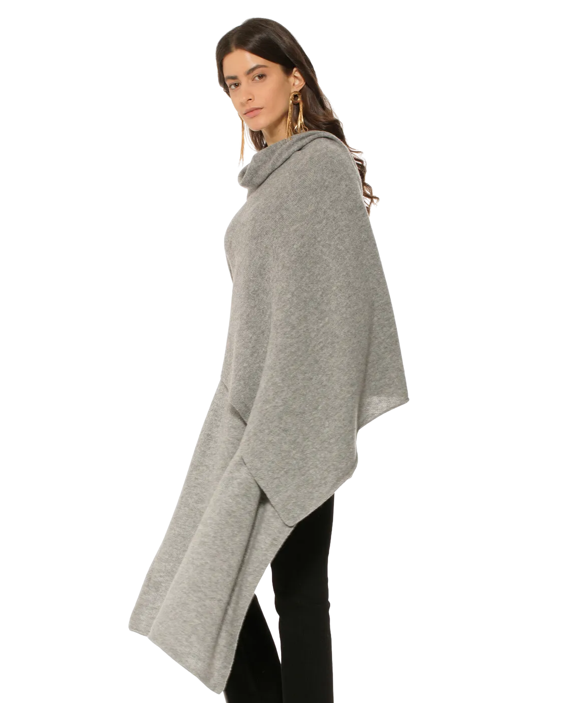 Pure Cashmere Maxi Wrap Medium Grey