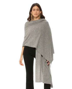 Pure Cashmere Maxi Wrap Medium Grey