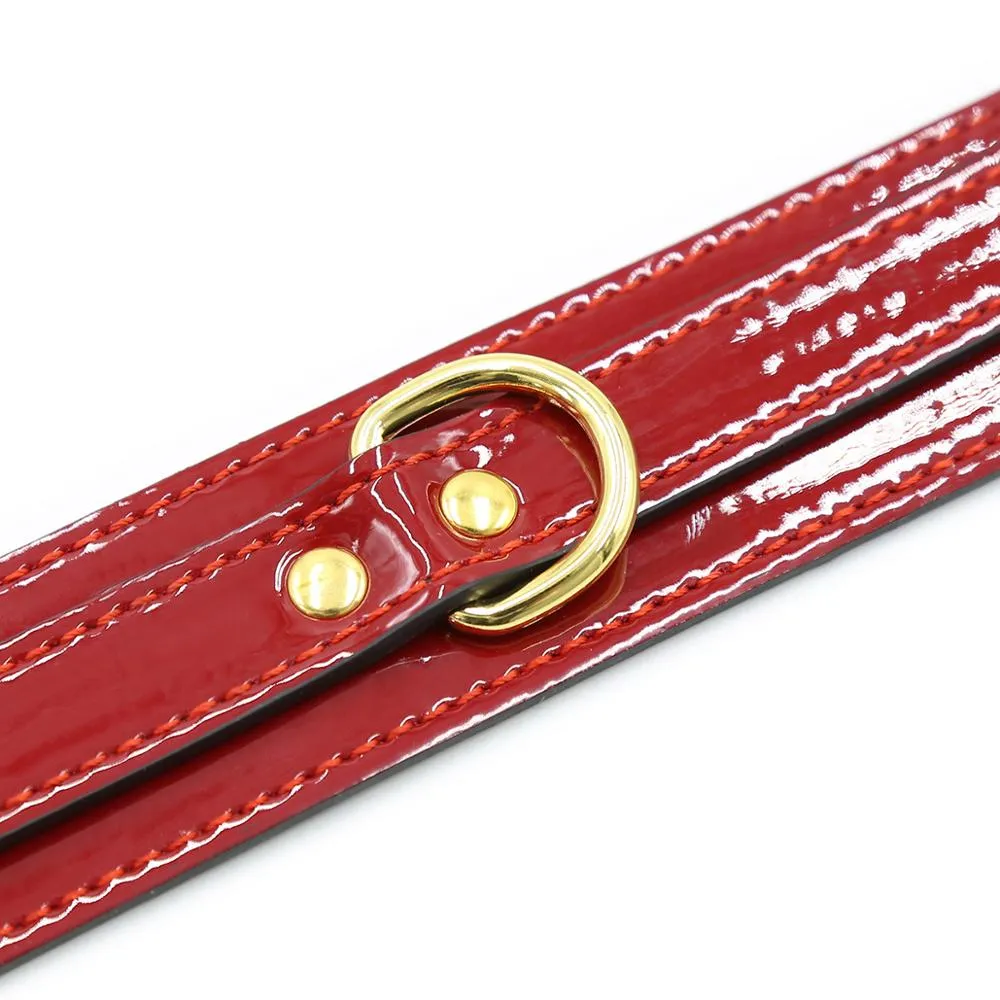 Red Patent Collar