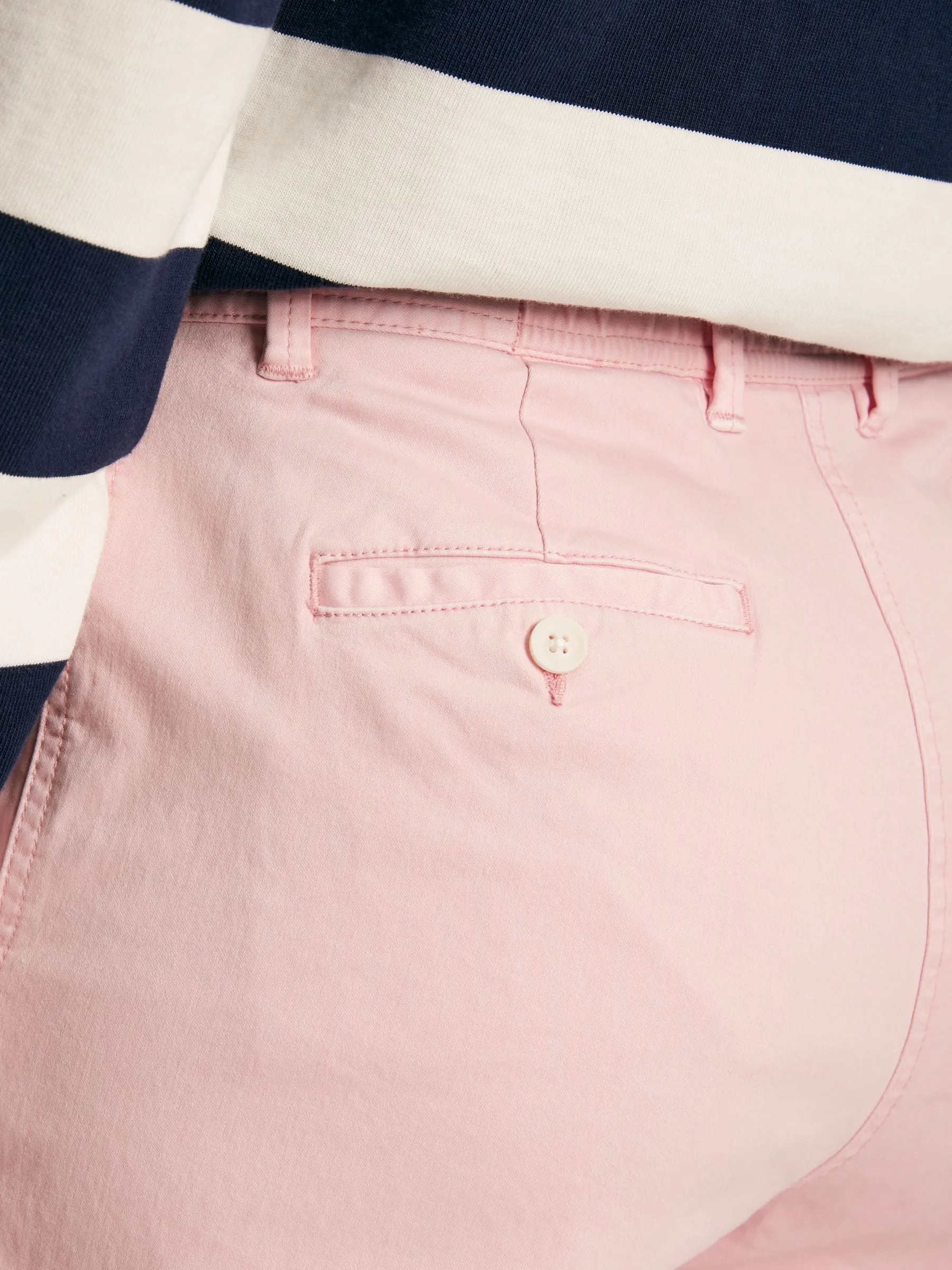 Rose Pink Slim Fit Chino Trousers