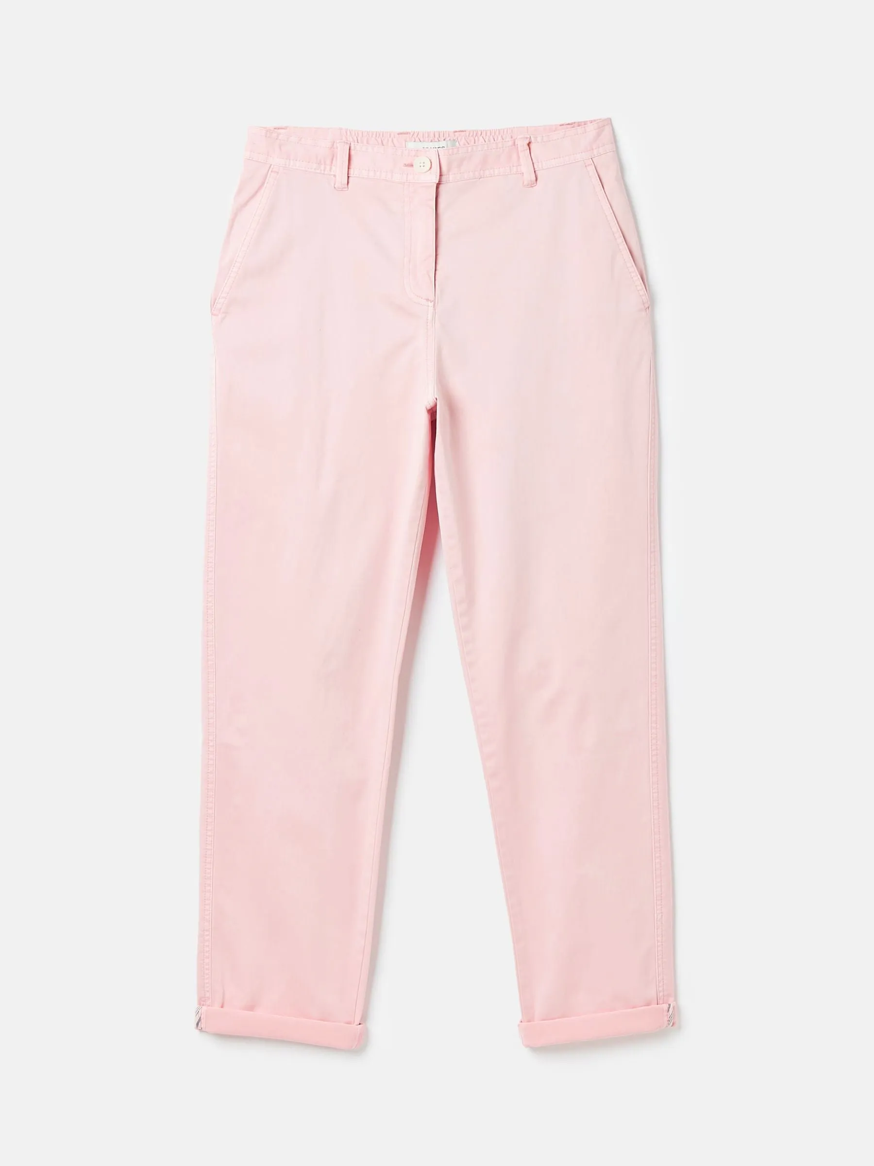 Rose Pink Slim Fit Chino Trousers